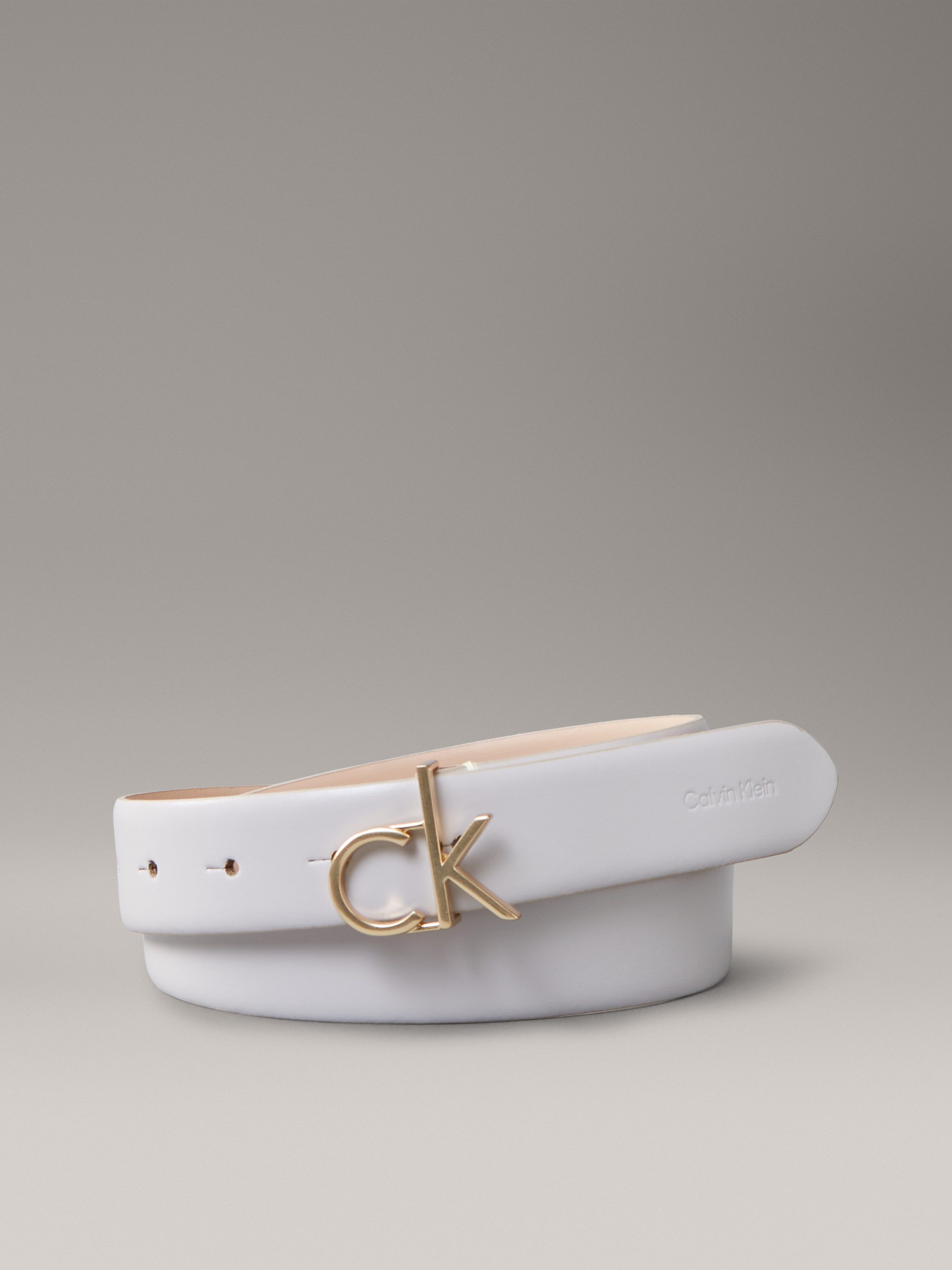 Calvin Klein Leren riem CK BUCKLE BELT 30MM