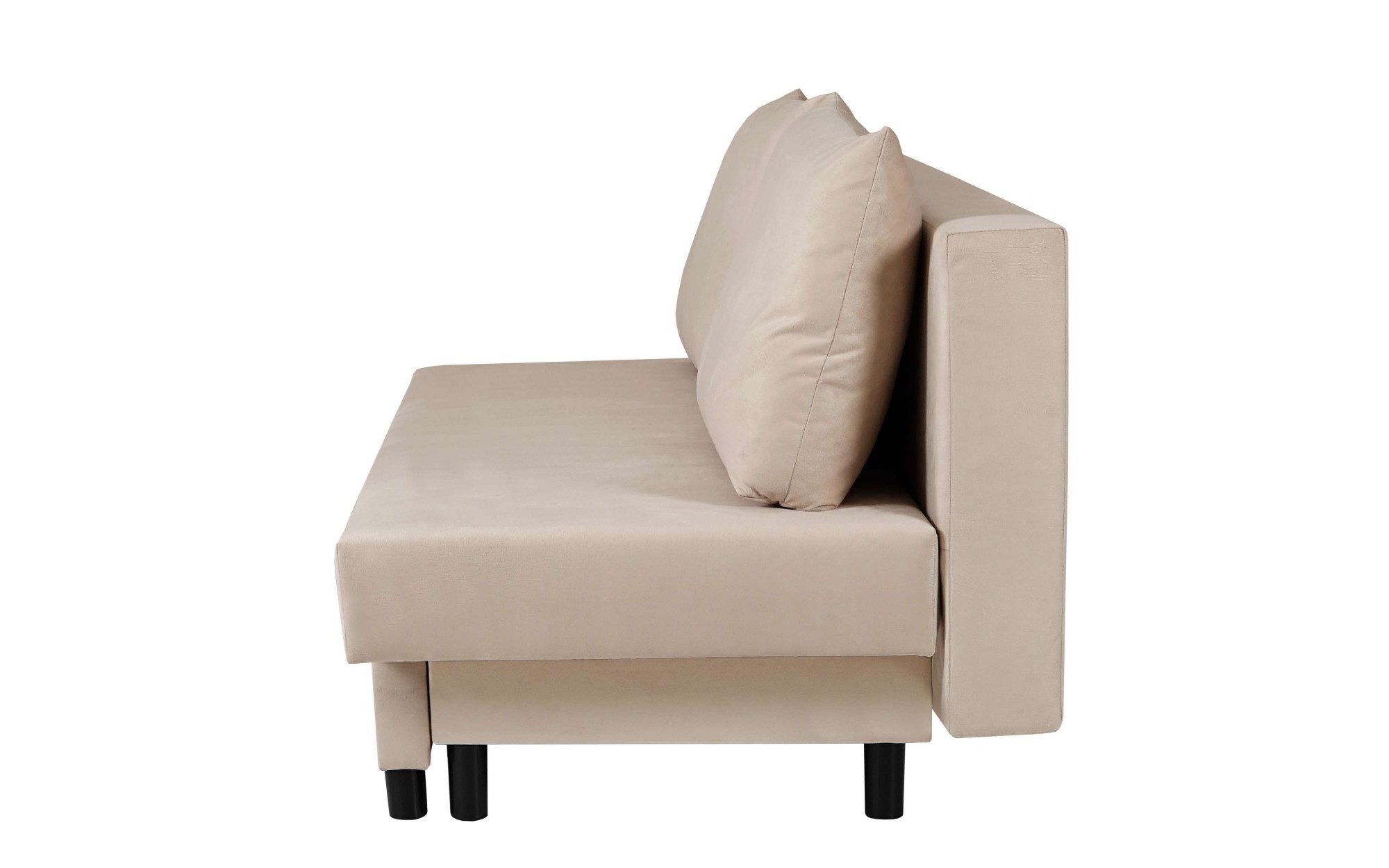 INOSIGN 3-zitsbank SAWYER slaapbank met bedlade en golfvering onderhoudsvriendelijke bekleding: velvet & structuur, b/d/h 193/86/83,5 cm