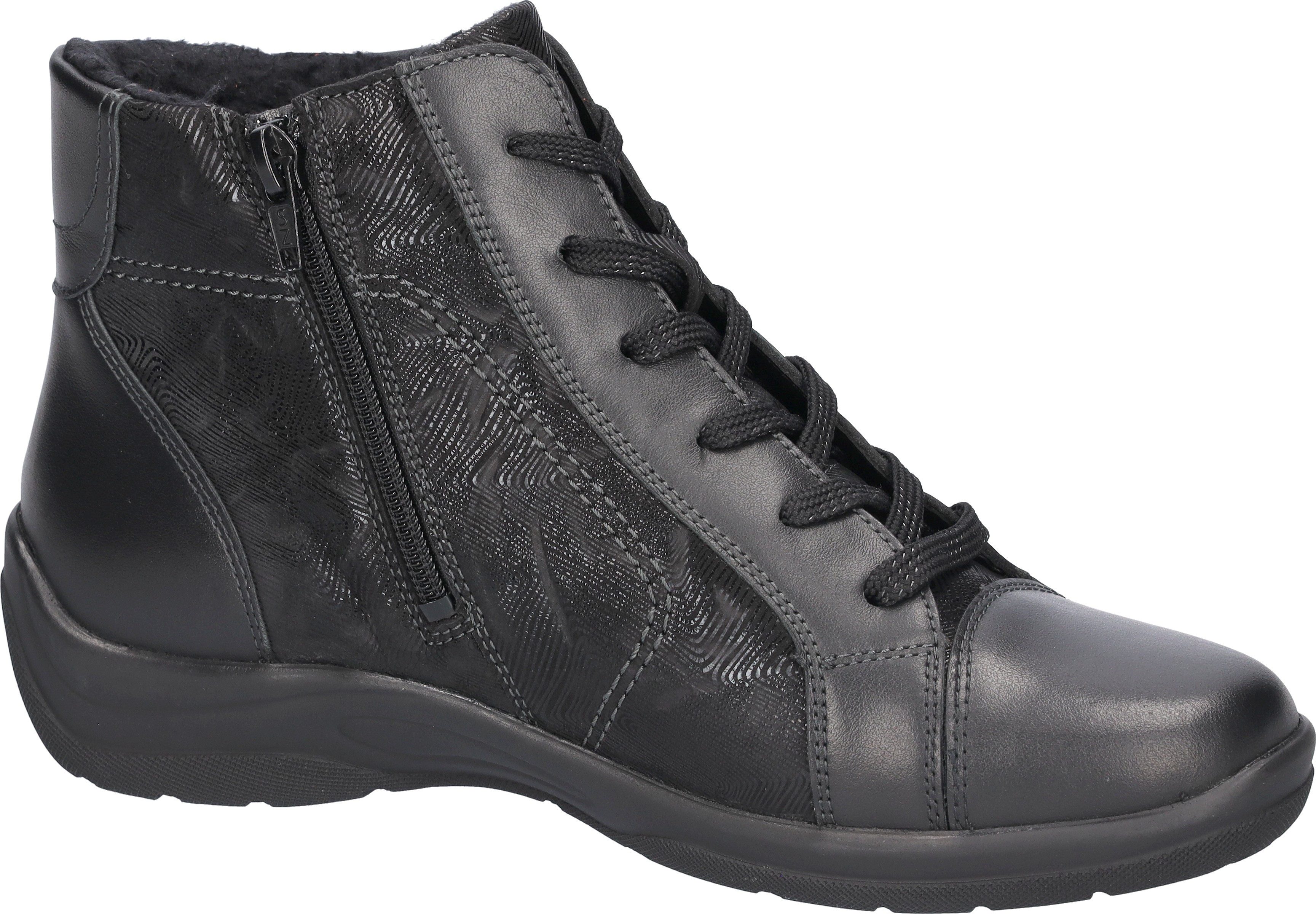 Waldläufer Winterlaarzen HESNA Winter enkellaars, veterlaarzen met uitneembare inlegzool, H-wijdte