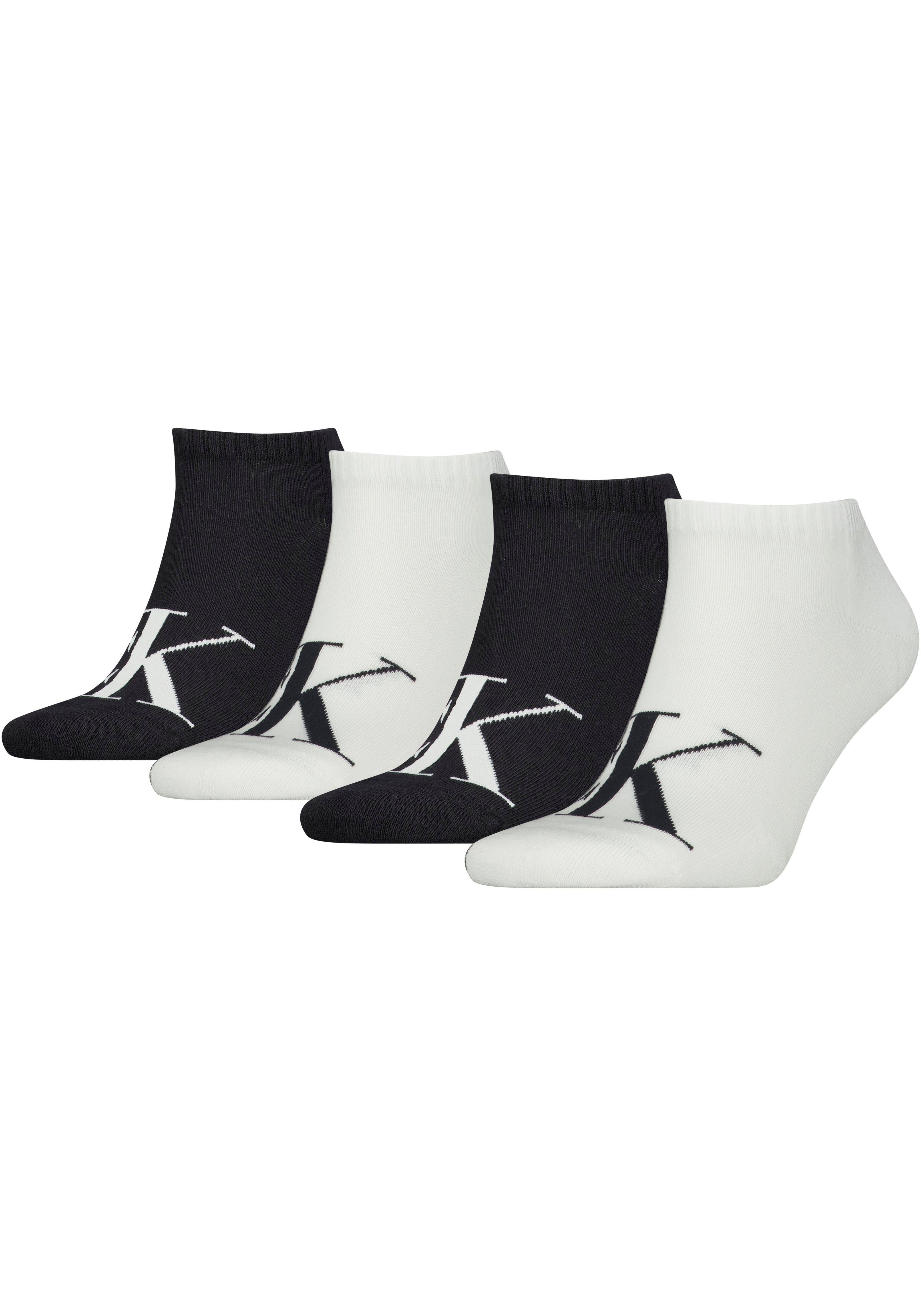 Calvin Klein Jeans Korte sokken CKJ MEN SNEAKER 4P LOGO (4 paar Set van 4)