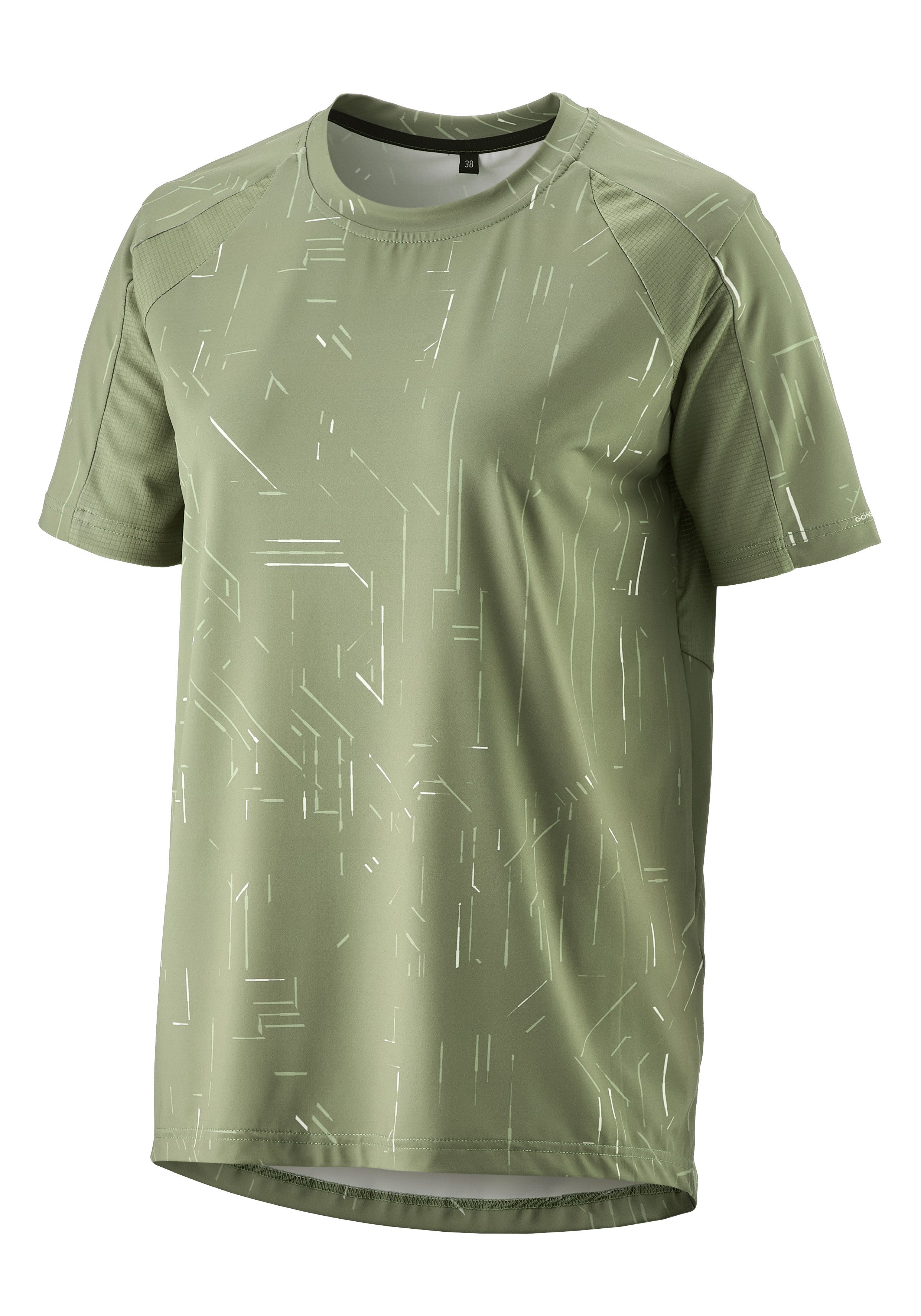 Gonso Fietsshirt Trail Jersey W Dames fiets trui korte mouwen, casual MTB-shirt, quick-dry, slim fit