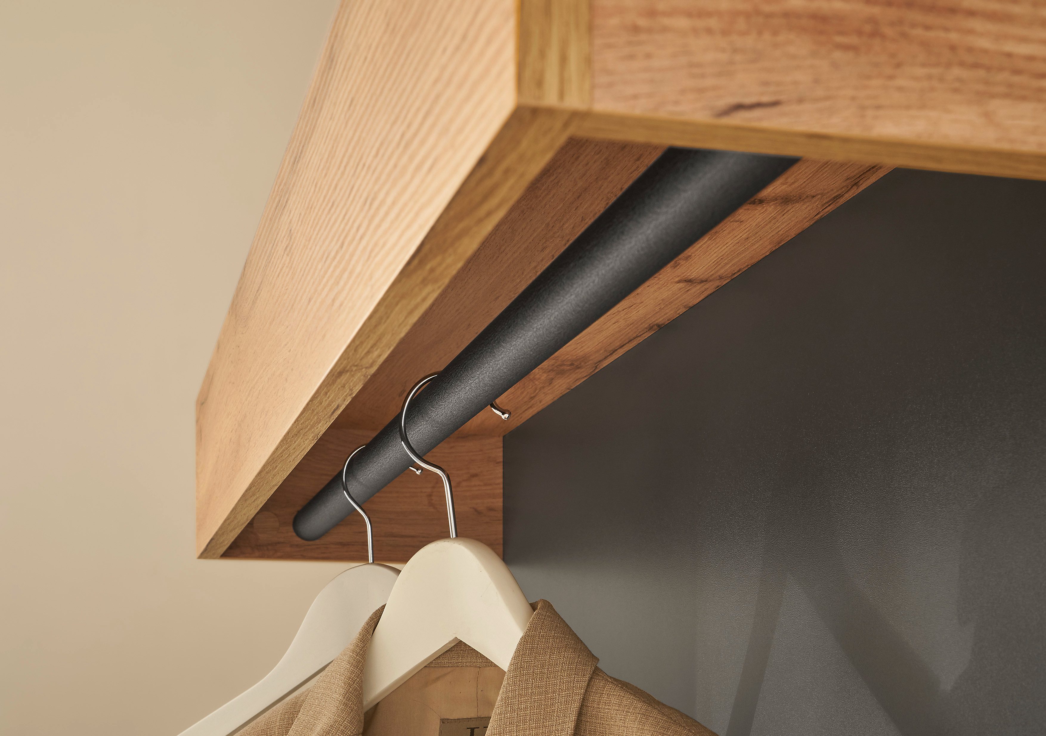 INOSIGN Halmeubelset GIRON/ CiTY, Garderobe in Wotan Eik, moderne garderobekast (complete set, 3-delig)
