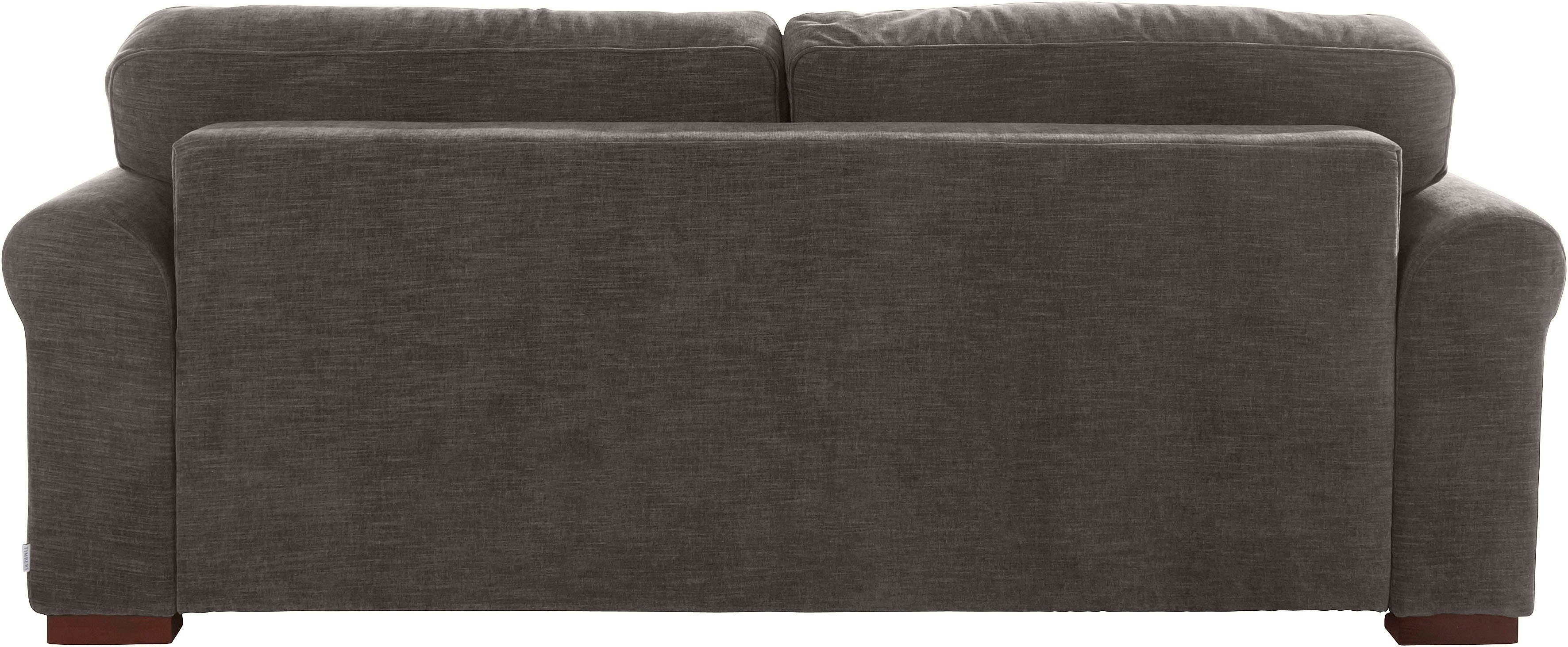Home affaire 3-zitsbank Broughton zacht zitcomfort, incl. 2 sierkussens, opstaande naad