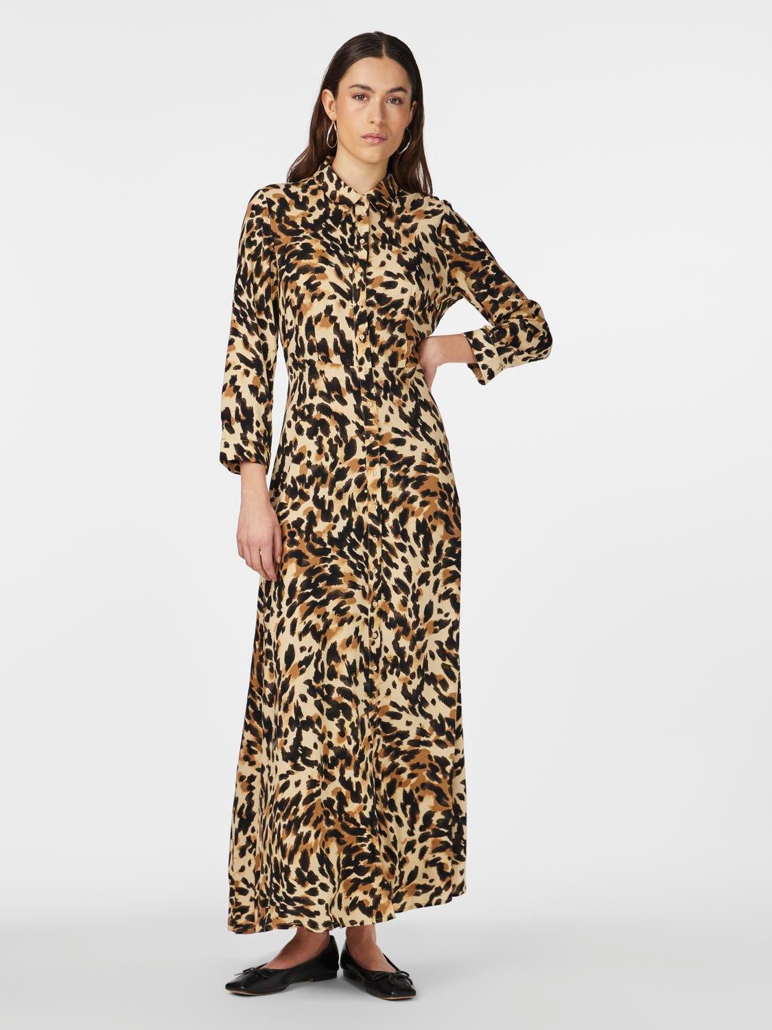 Y.A.S Jurk met overhemdkraag YASSAVANNA LONG SHIRT DRESS