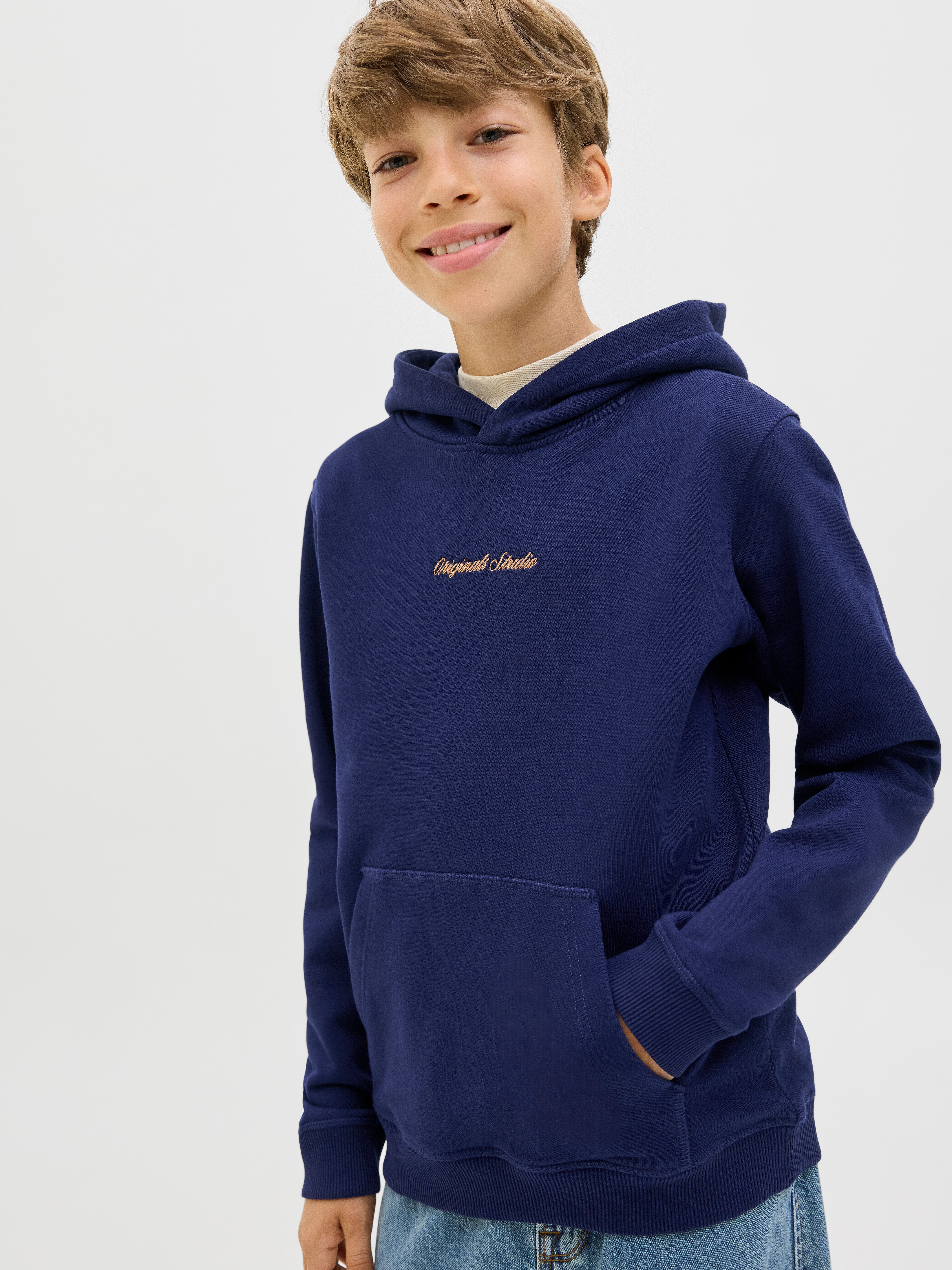 Jack & Jones Junior Hoodie JORNORREBRO EMB SWEAT HOOD NOOS JNR