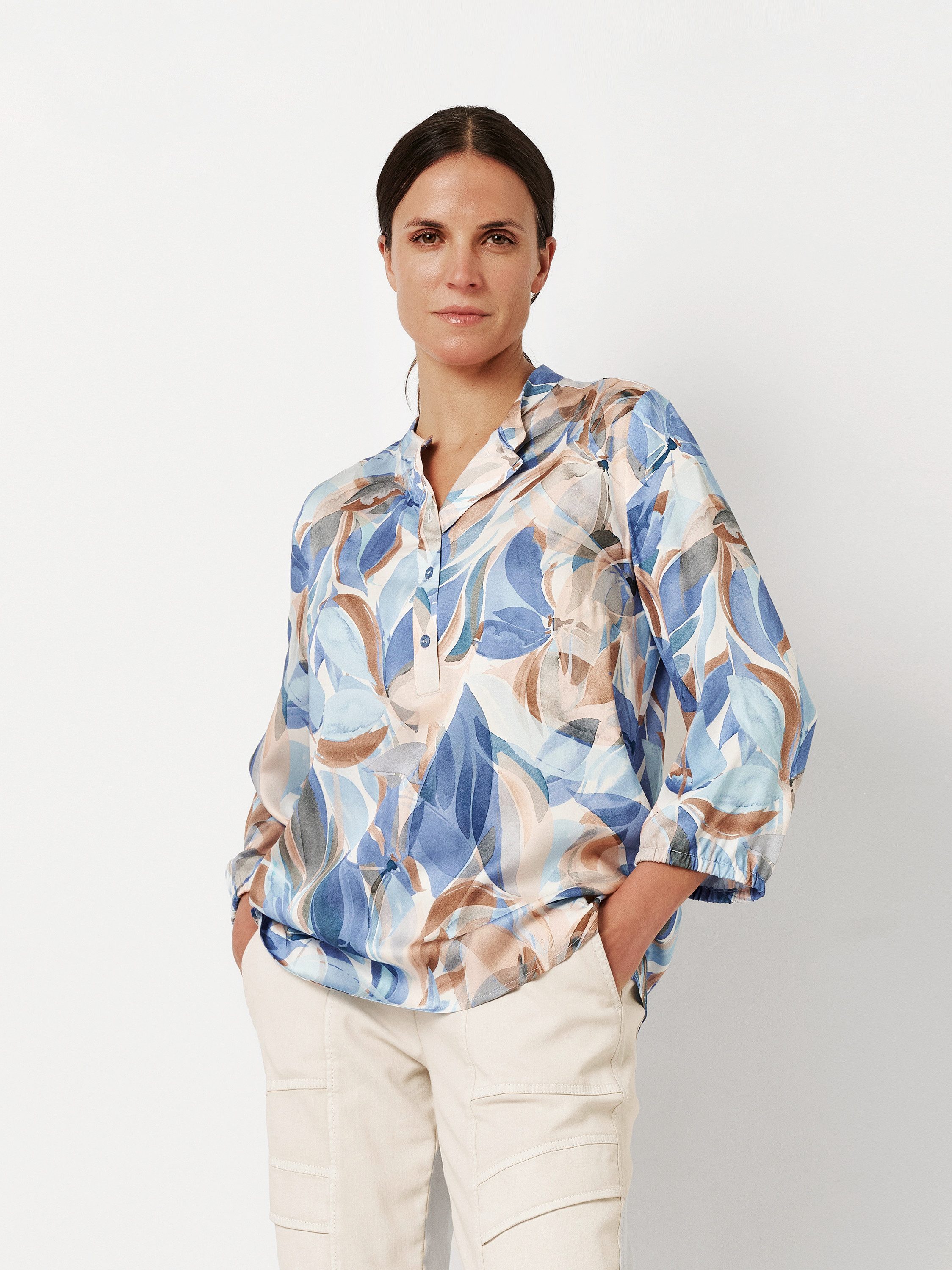 TONI Gedessineerde blouse Alisa met bloemig patroon, 3/4 mouw