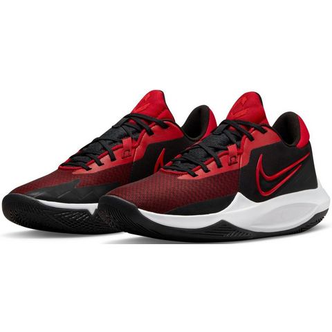 Nike Nike precision 6 basketbalschoenen zwart-rood heren heren