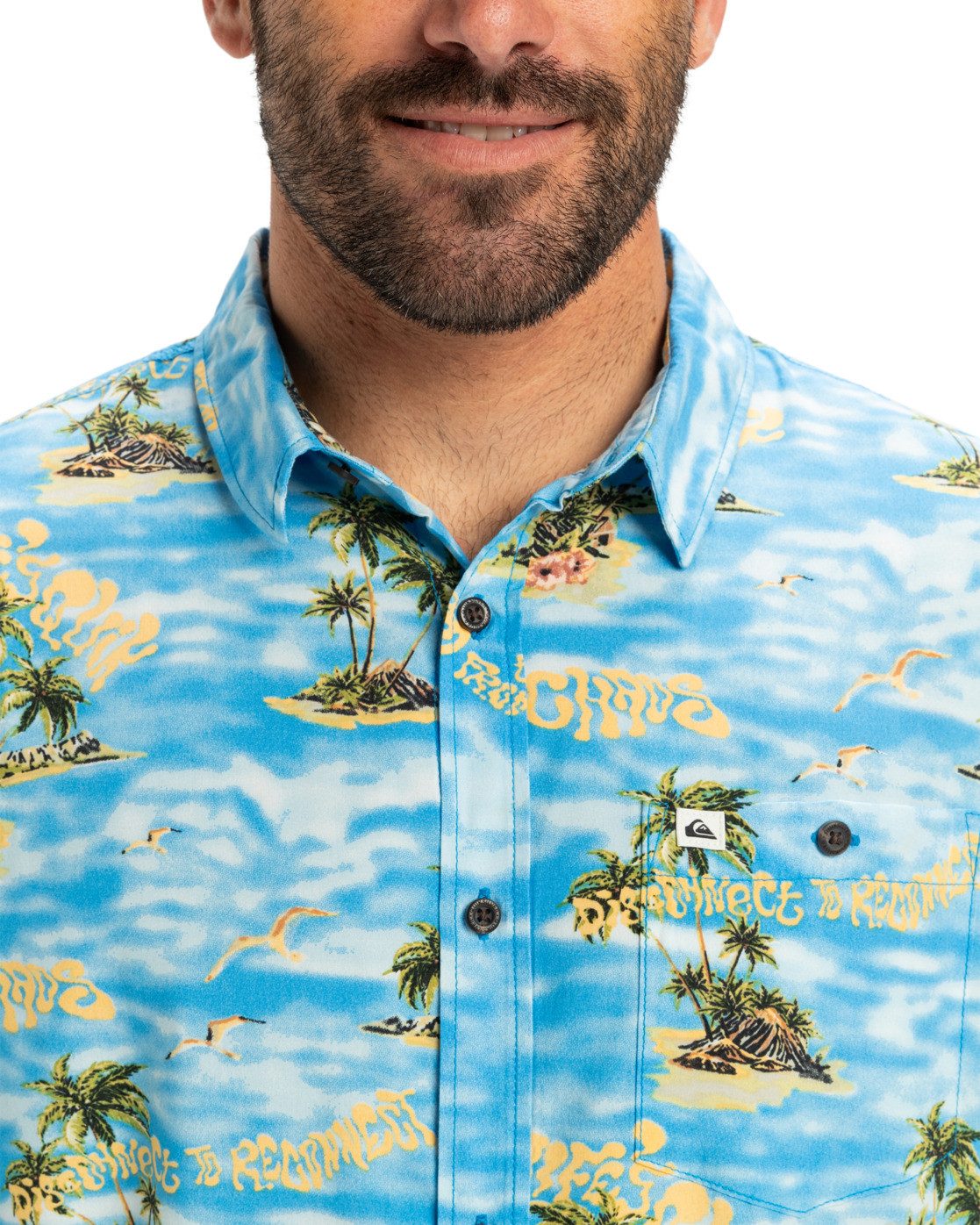 Quiksilver Overhemd met korte mouwen Safe Paradise