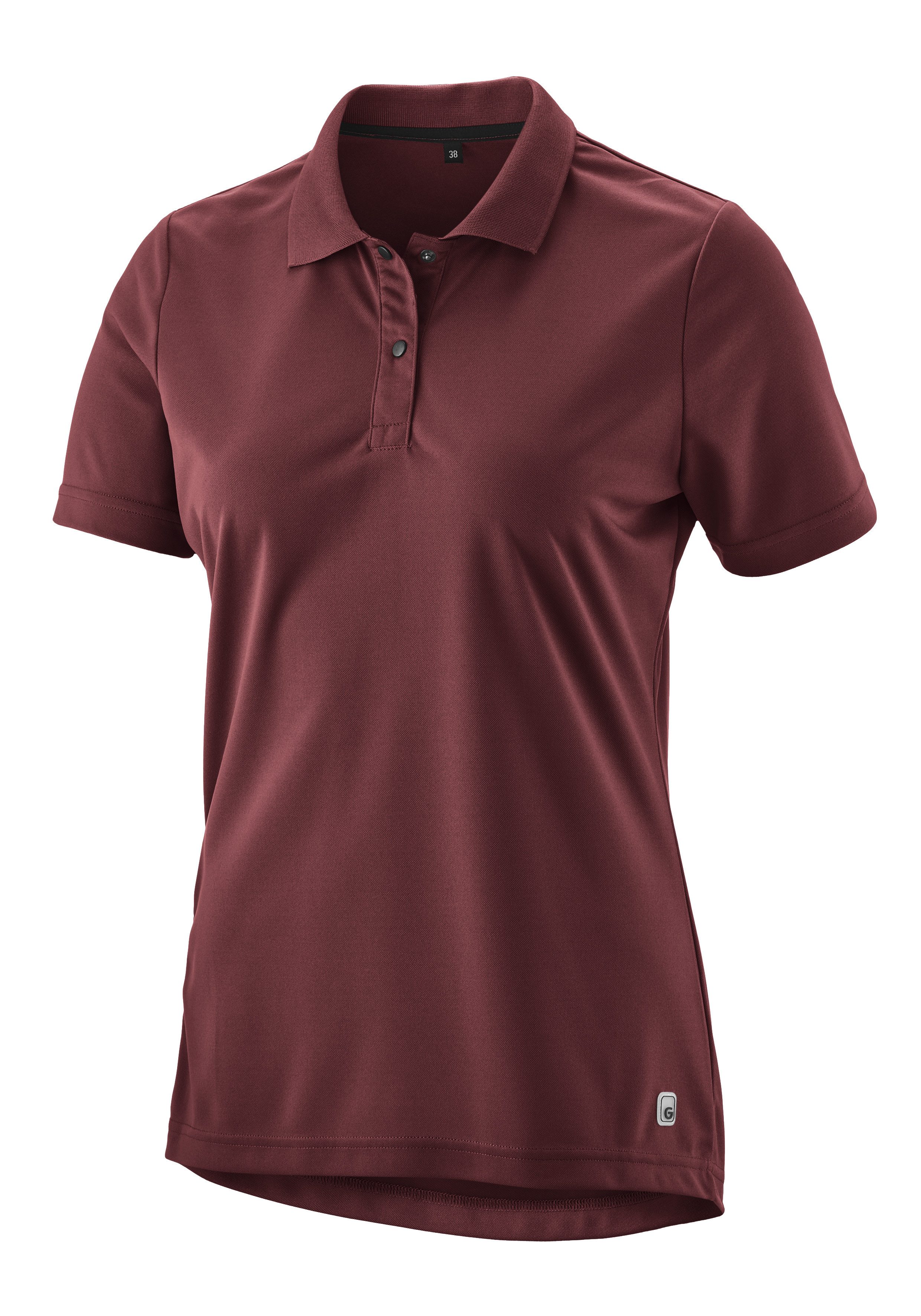 Gonso Fietsshirt Pederoa Dames fiets shirt, polo-shirt met spitse kraag, met achterzak