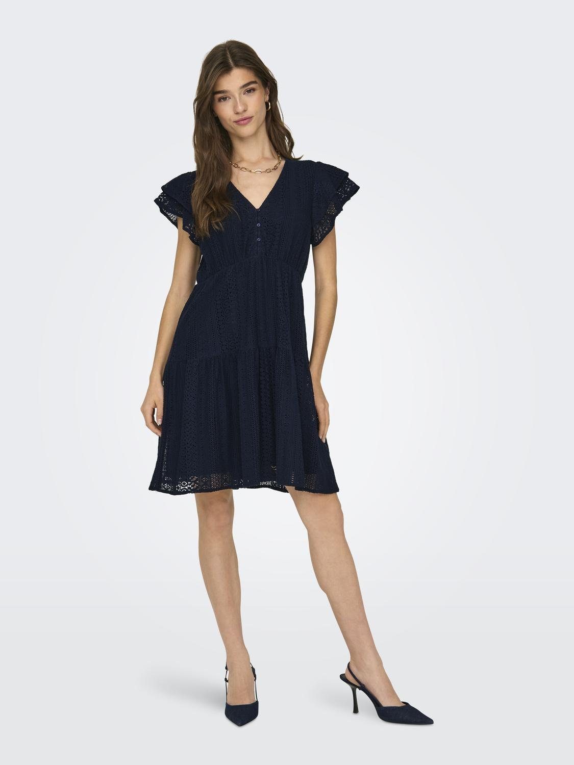 Only Mini-jurk ONLHELENA LACE CAPSL DRESS WVN NOOS