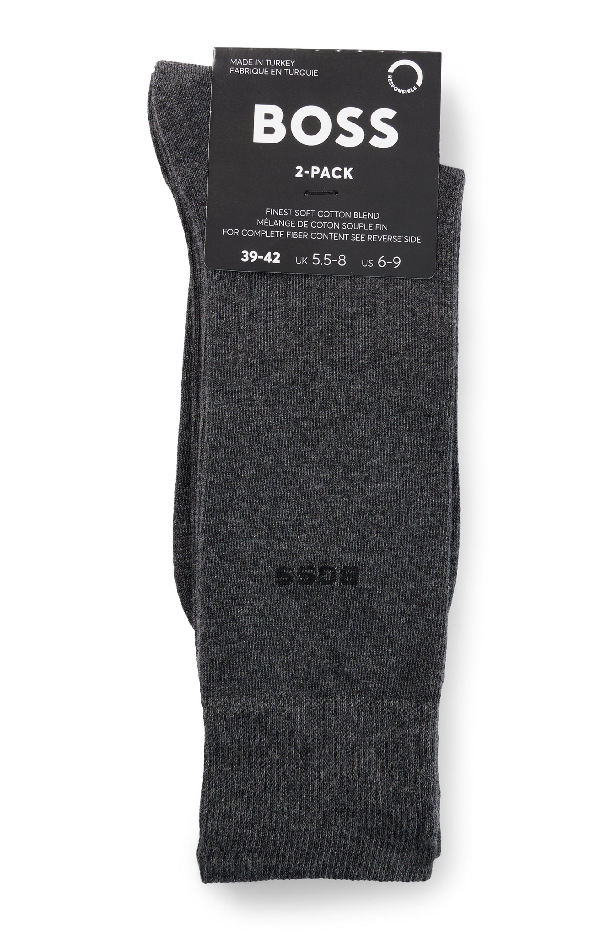 BOSS Business-sokken 2P RS Uni CC (set, 2 paar, 2 stuks)