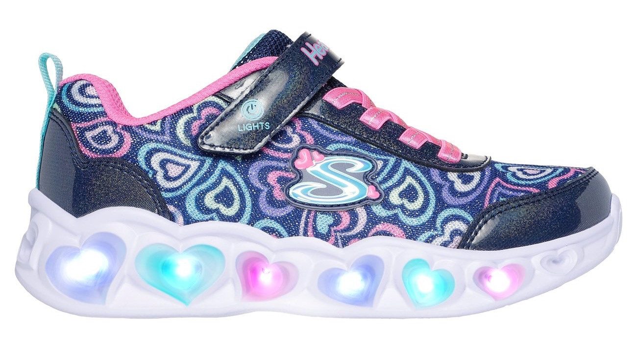 Skechers Sneakers HEART LIGHTS Blinkende schoen met hart-loopzool, maat sjabloon te downloaden
