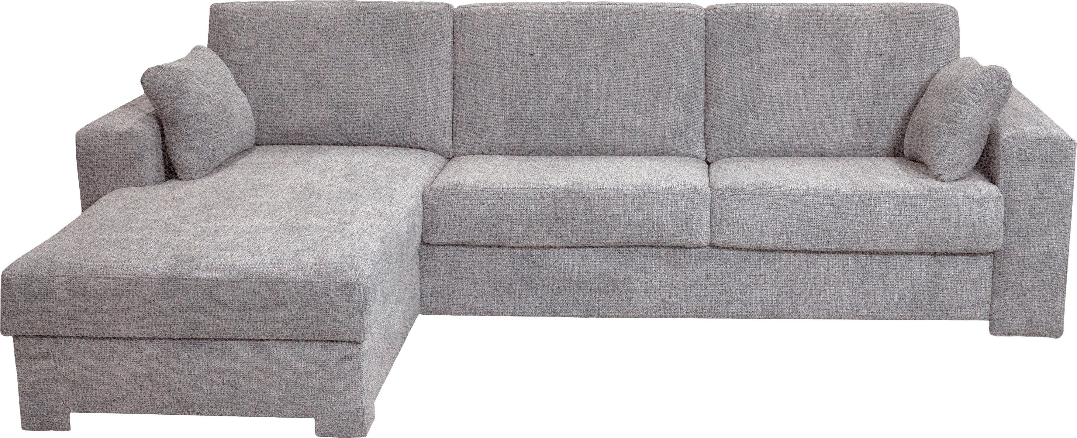 Home affaire Hoekbank Roma "M" matras hoogte 14 cm, slaapfunctie, met ondervering,