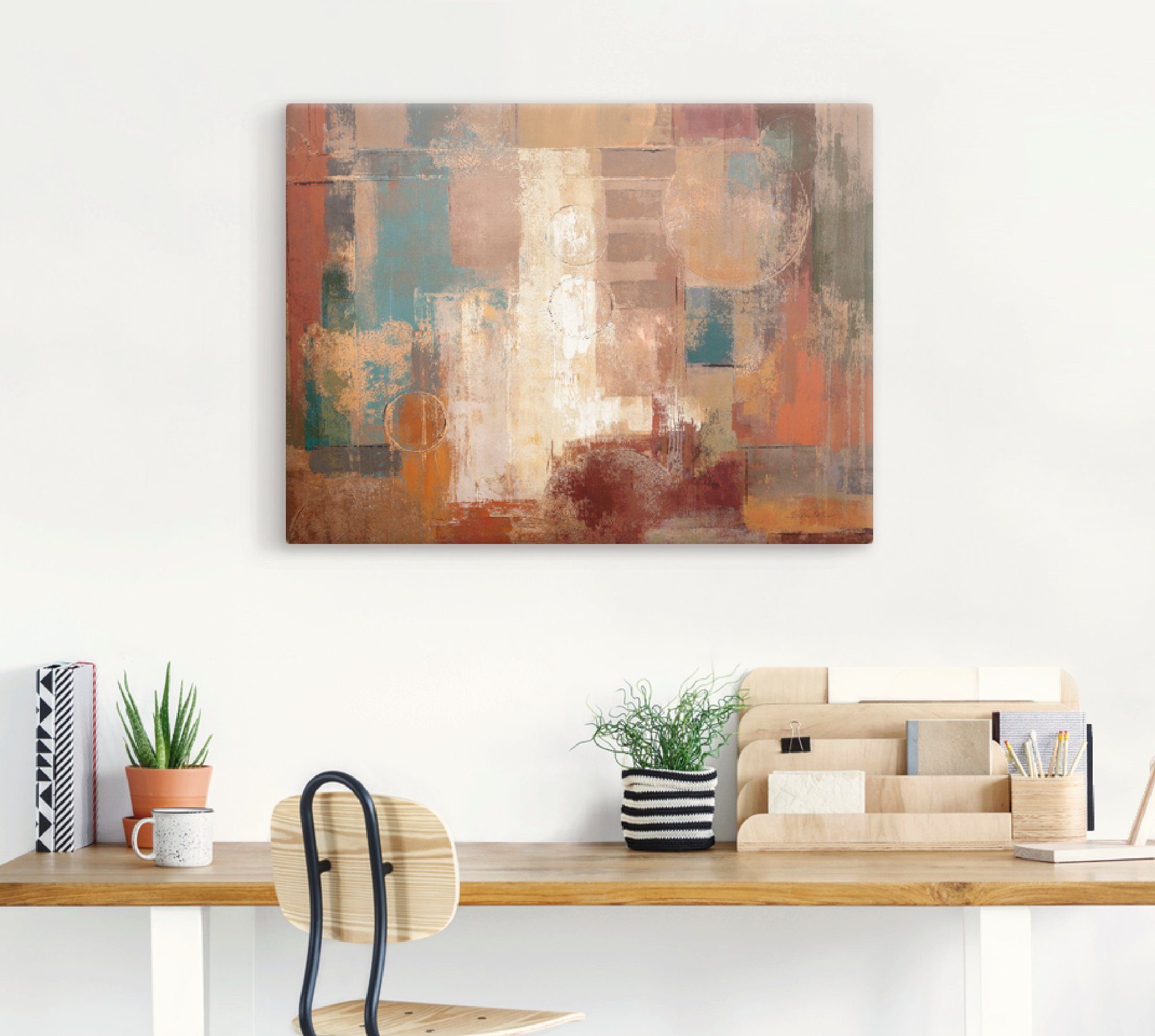 Artland Artprint op linnen Oriëntaals tochtje gespannen op een spieraam