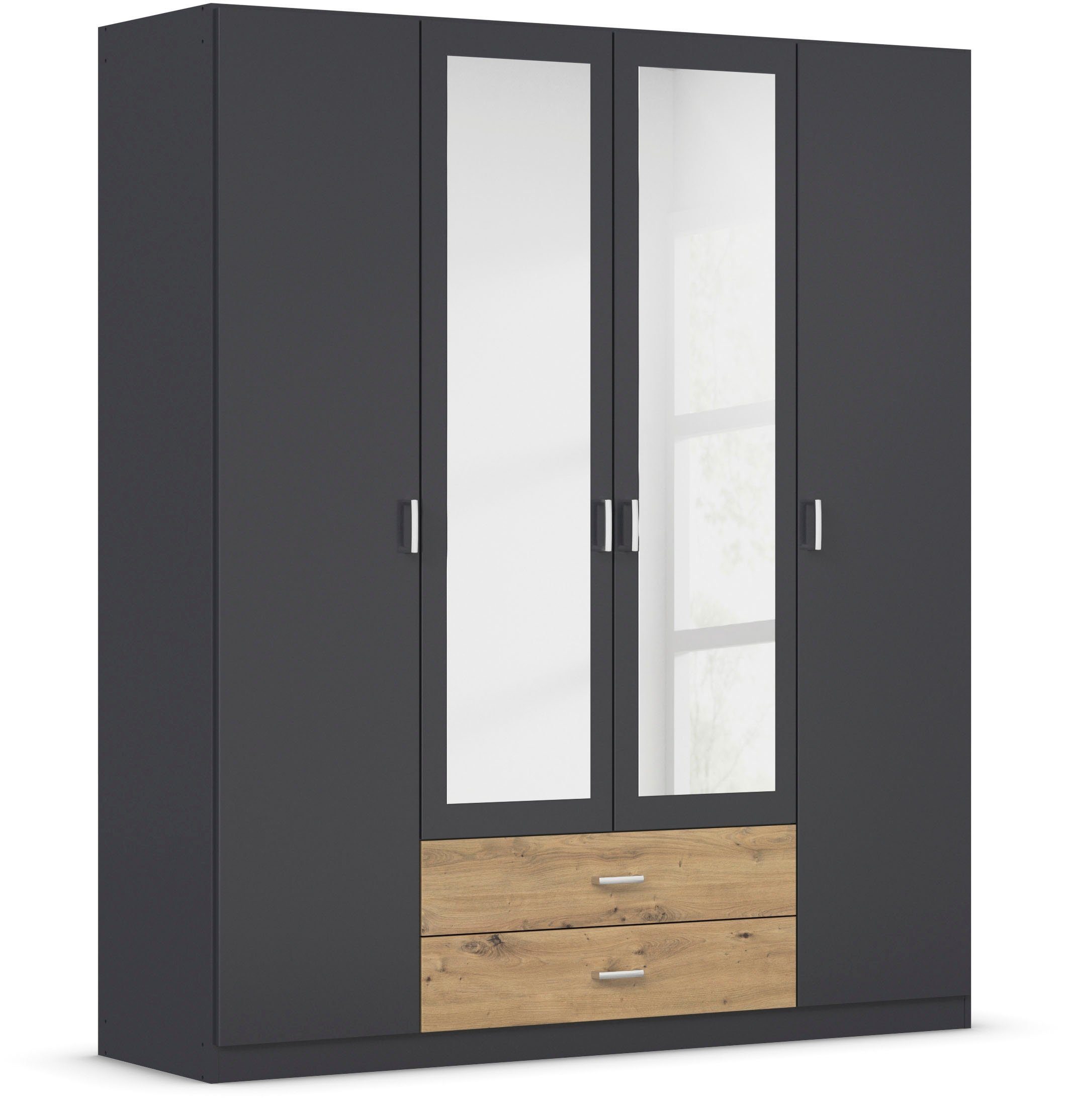 rauch Kledingkast Kast Garderobe Wasmand GAMMA in 3 Breedtes veel opbergruimte met 6 lades, met spiegel topseller made in germany kledingkasten maat