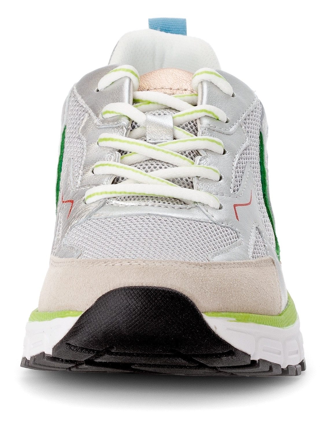 Gabor Sneakers met sleehak Florence , vrijetijdsschoen, lage schoen, veterschoen in comfortwijdte g (= breed)