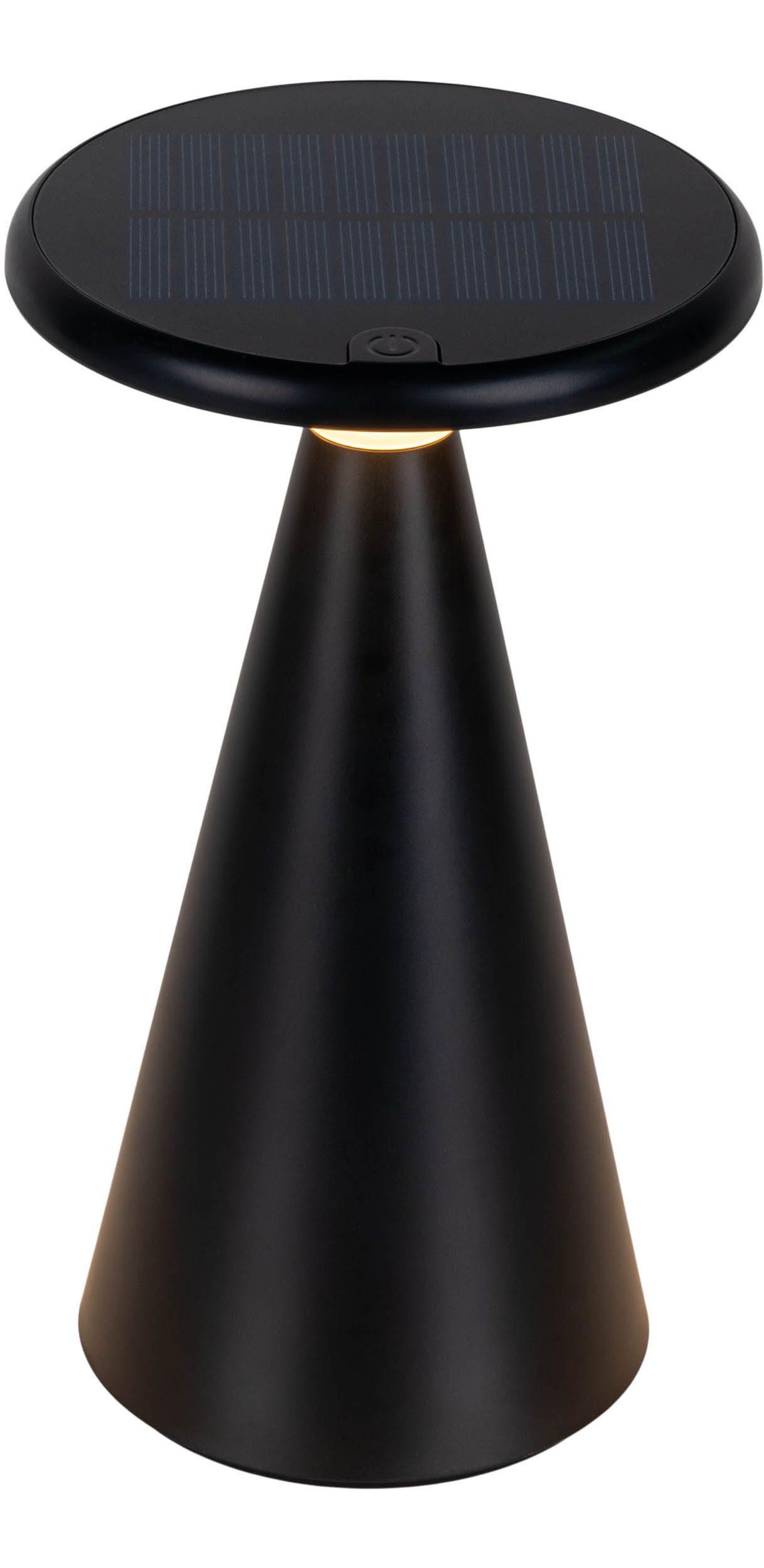 näve Led-tafellamp Palu Zonne-/accu-aangedreven, aanraking, dimbaar, geheugen, USB-C oplaadkabel, warmwit (1 stuk)