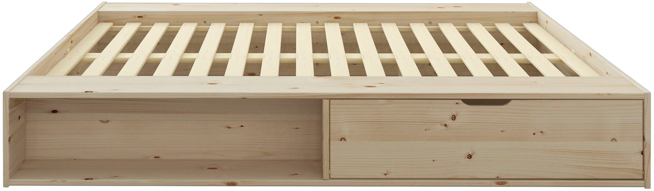Home affaire Massief houten ledikant Erno, OTTOs keuze, BESTSELLER, opbergbank futonbed, 275KG belastbaar