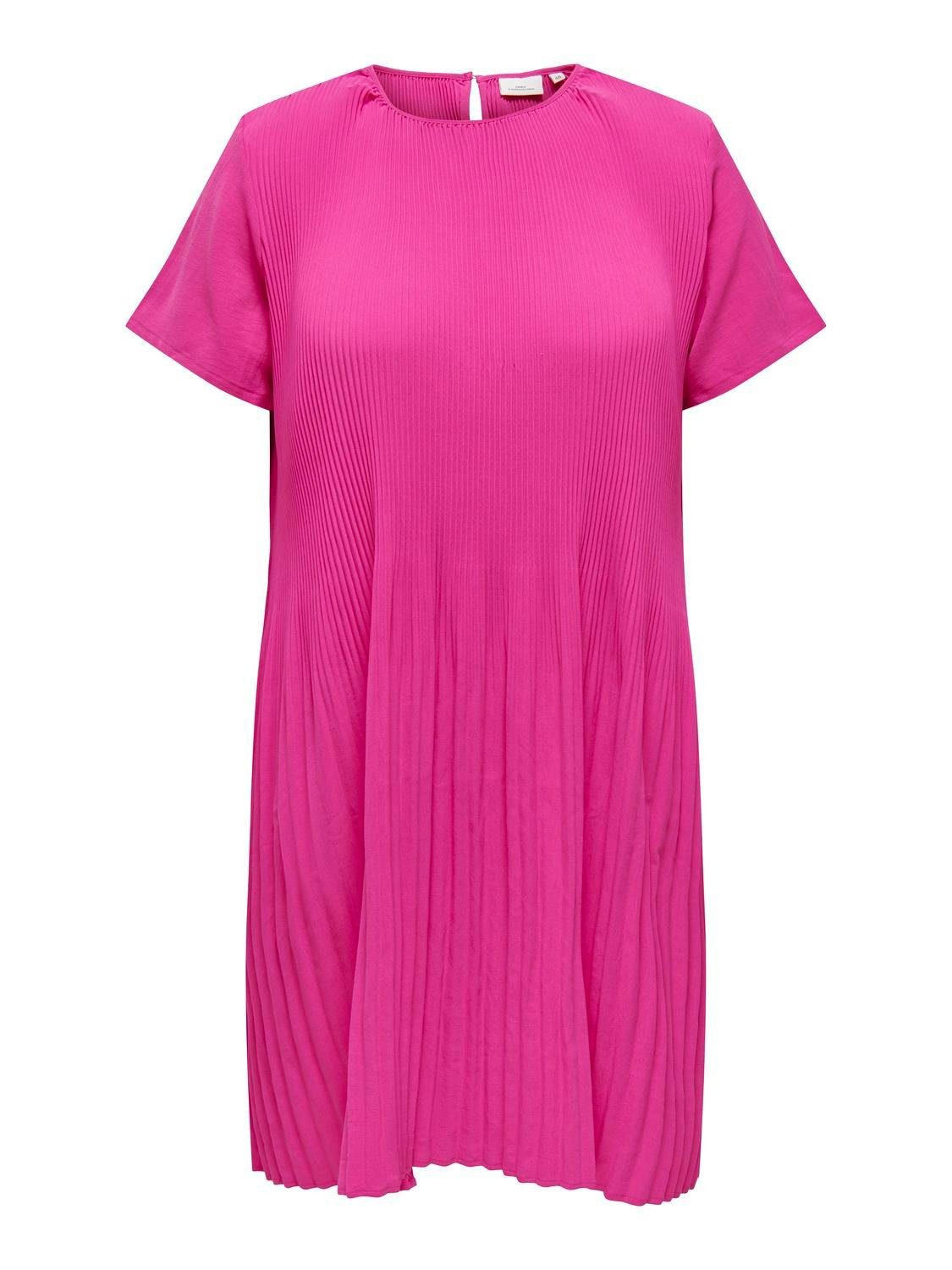 ONLY CARMAKOMA Mini-jurk CARBADOTTE S/S BLK DRESS WVN (#BEZUG!)