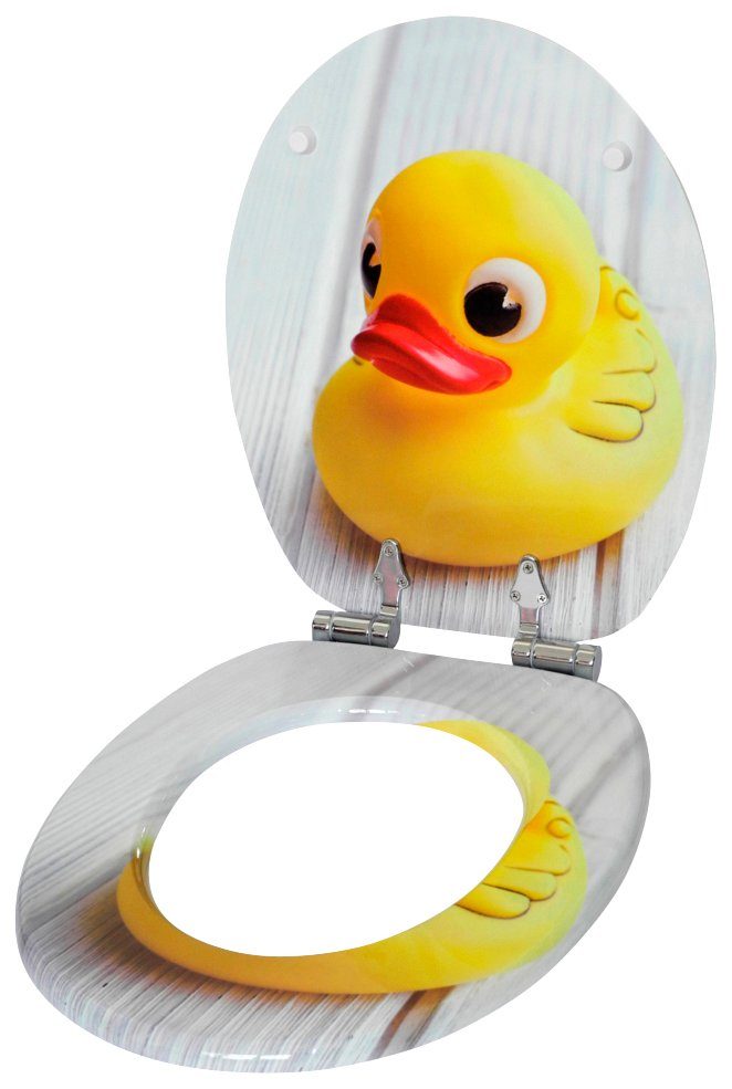 Sanilo Toiletzitting Piepeend met soft-closemechanisme