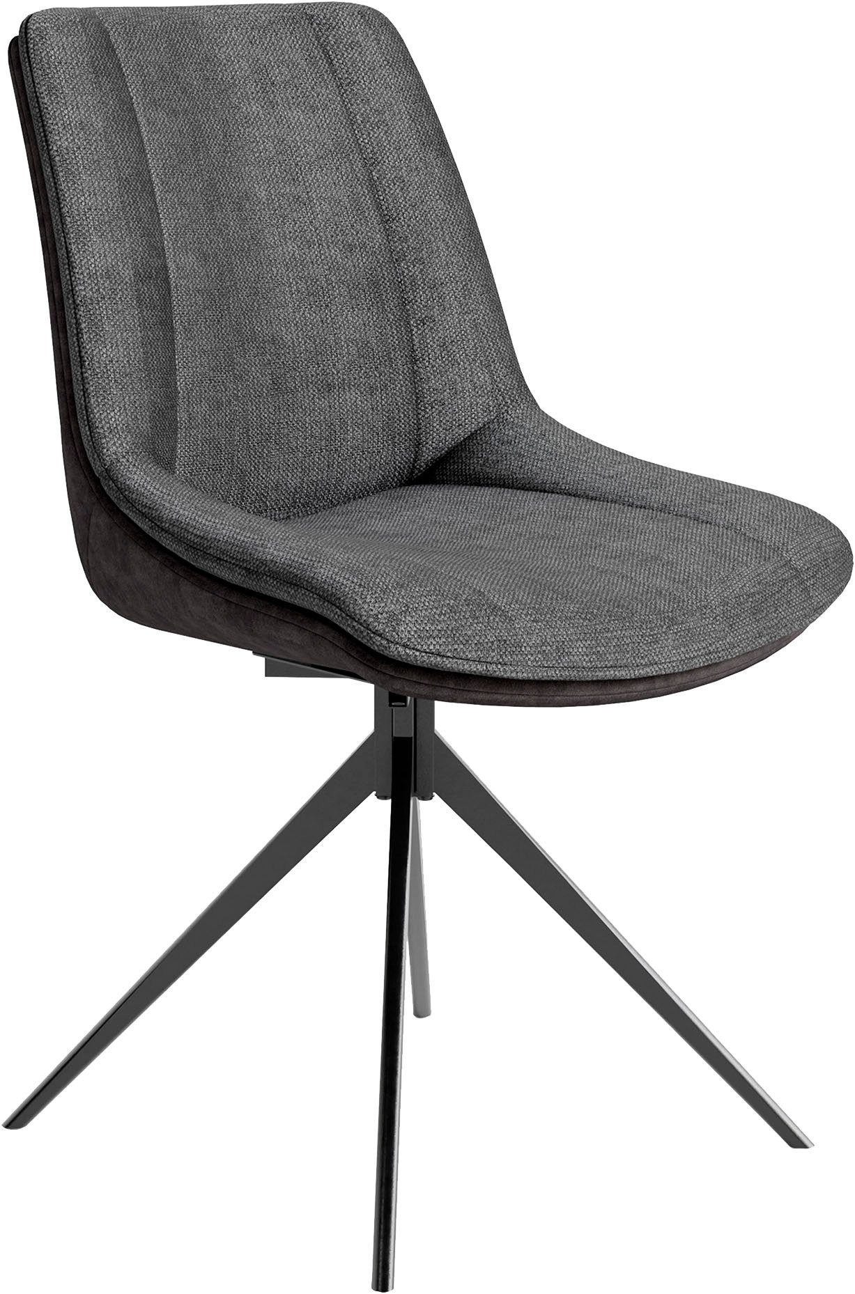 byLIVING Eetkamerstoel Phoenix set van 2 360 graden draaibaar met terugloopfunctie en hoogwaardige bekledingsstoffen (set, 2 stuks)
