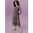 aniston selected midi-jurk met transparante mouwen, nieuwe collectie multicolor