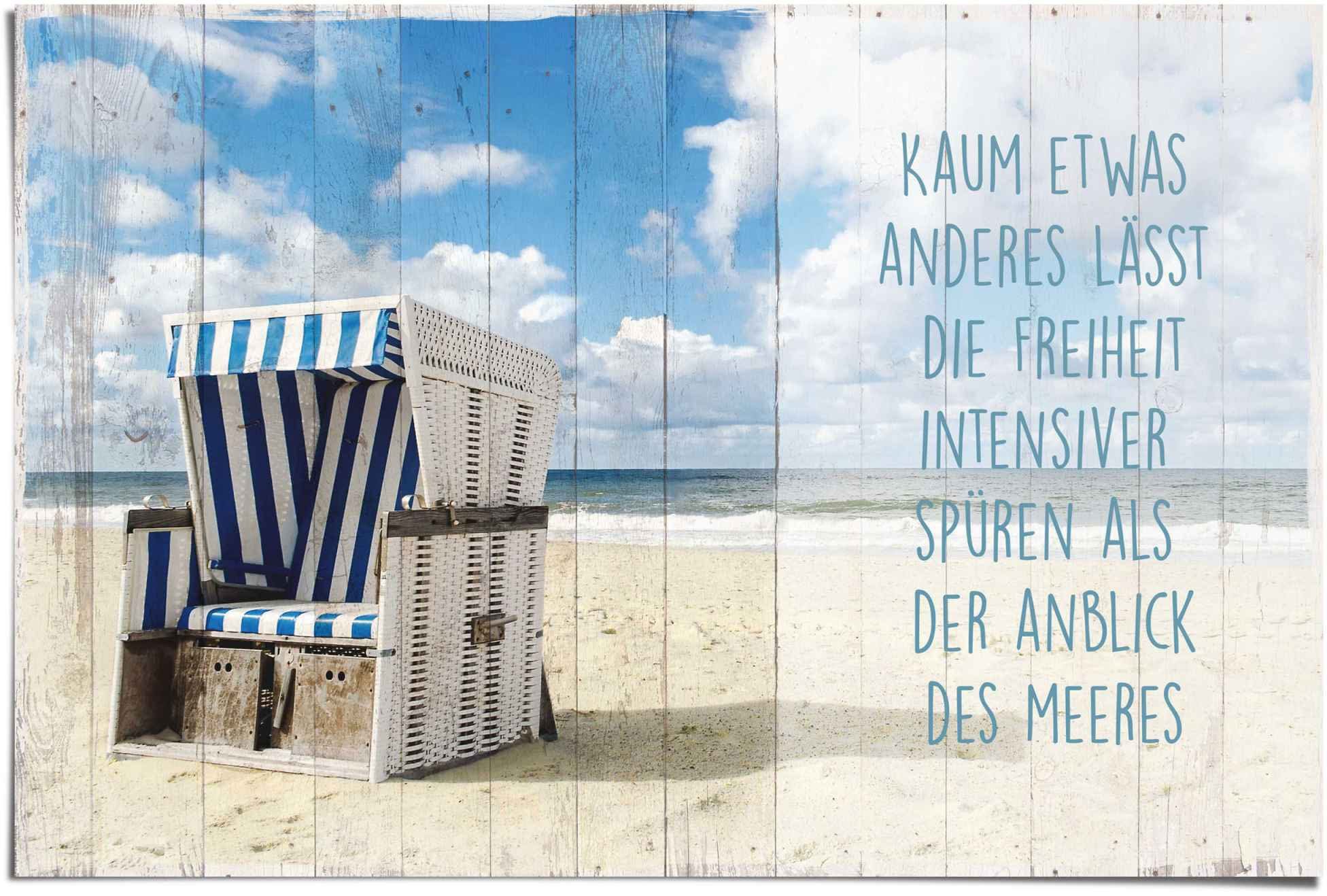 Reinders! Poster Vrijheid aan het strand quote