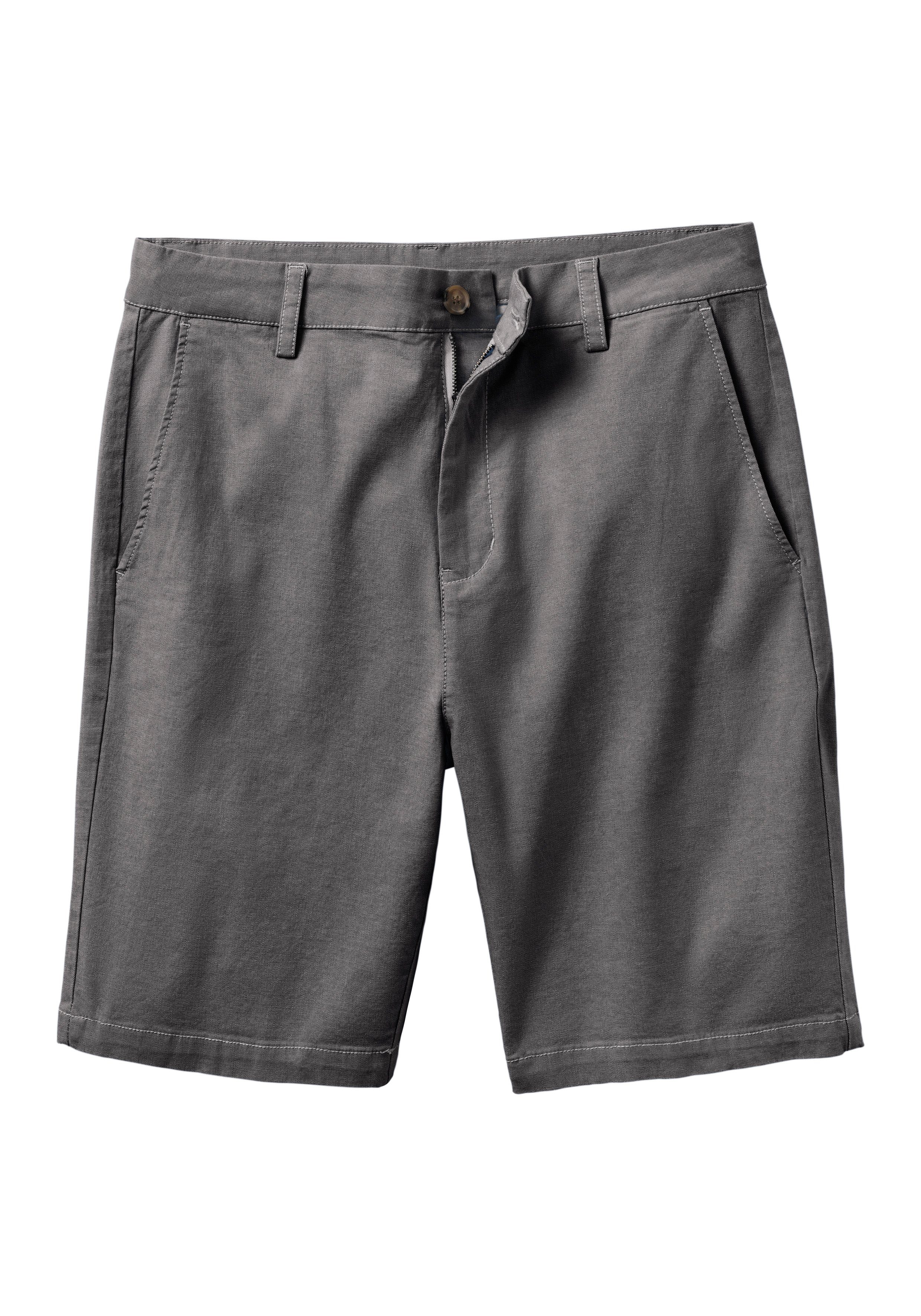 John Devin Chino-short Regular fit Oxford shorts van elastische katoen
