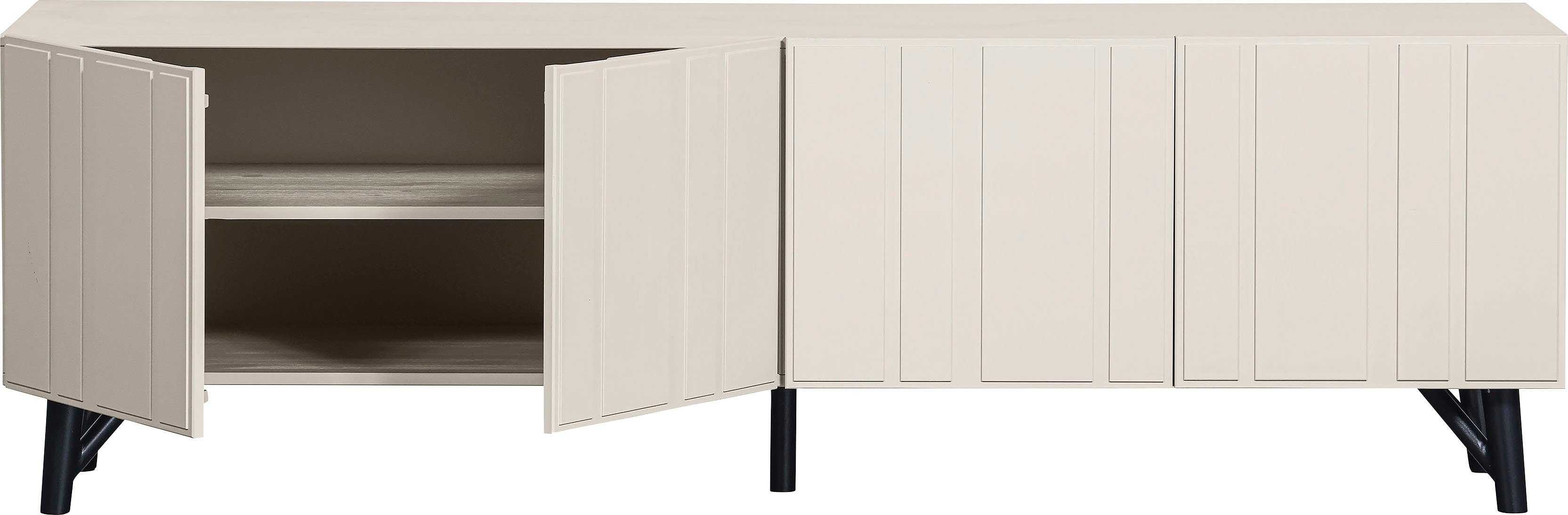 WOOOD Tv-meubel Miller TV-dressoir Commode met duidelijke lijnen, H 56 cm x B 181 cm