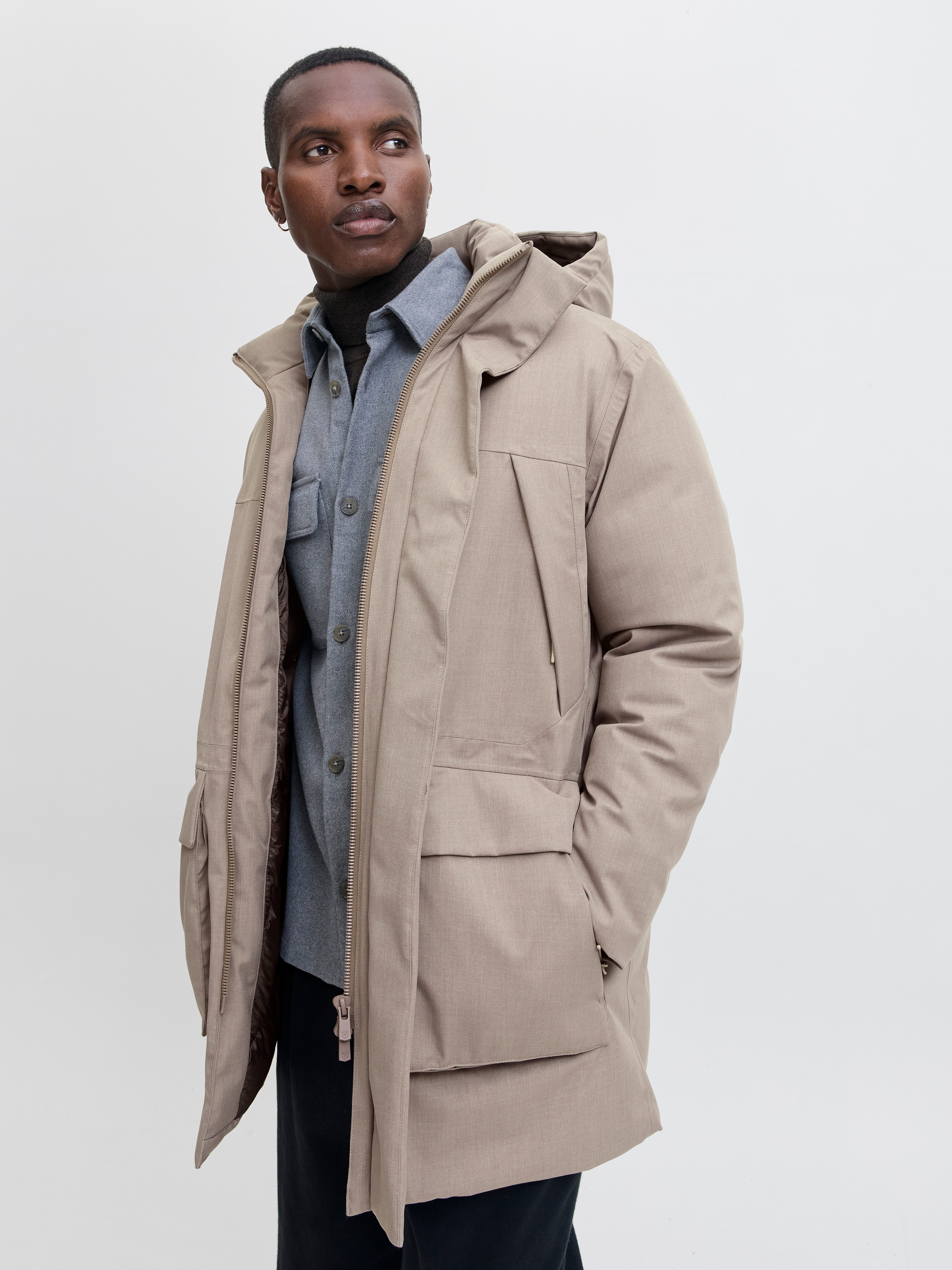 Jack & Jones Parka JPRCCMOON MELANGE PARKA LN