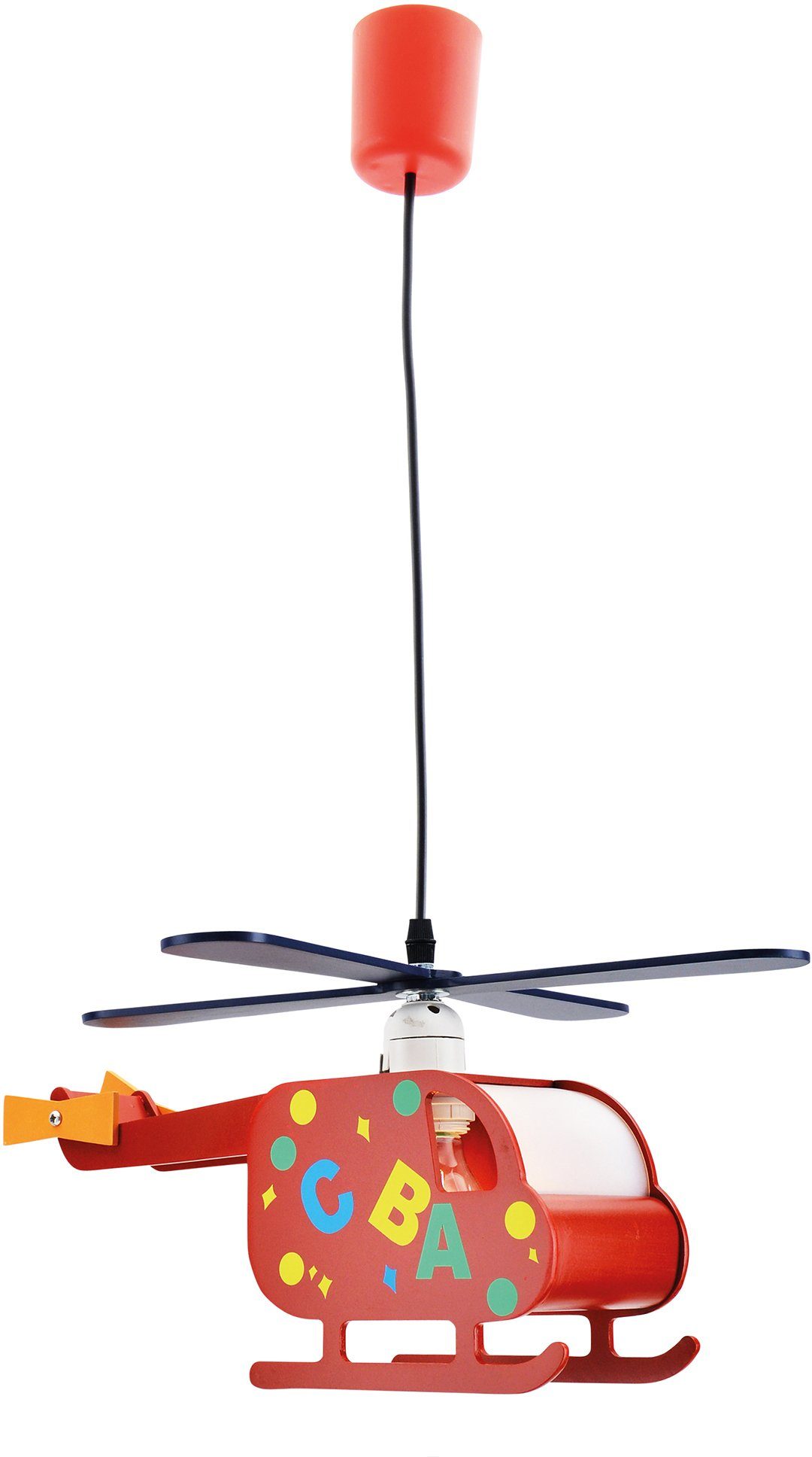 näve Hanglamp Hubert Model van een helikopter (1 stuk) kinderlampen maat 1 St. multicolor