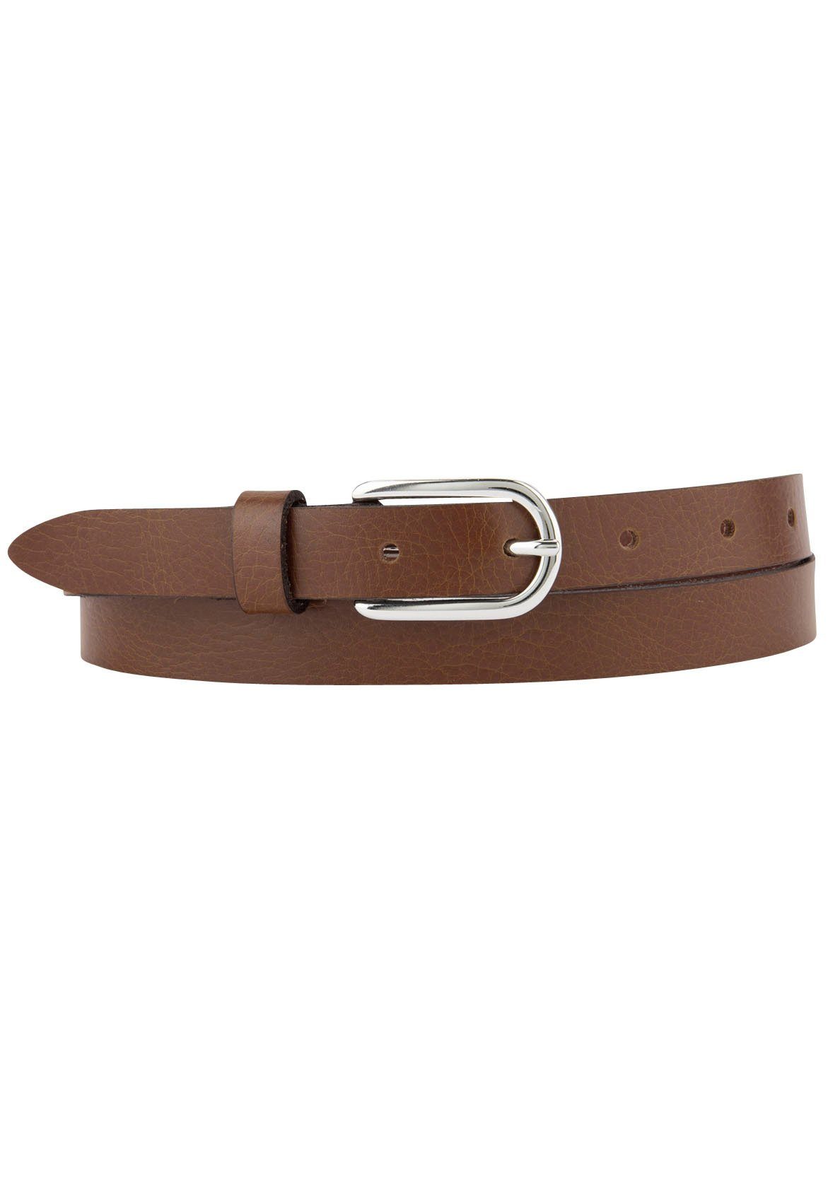 BERND GÖTZ Leren riem in classic style in leuke trendkleuren dames brede riemen maat 95 bruin