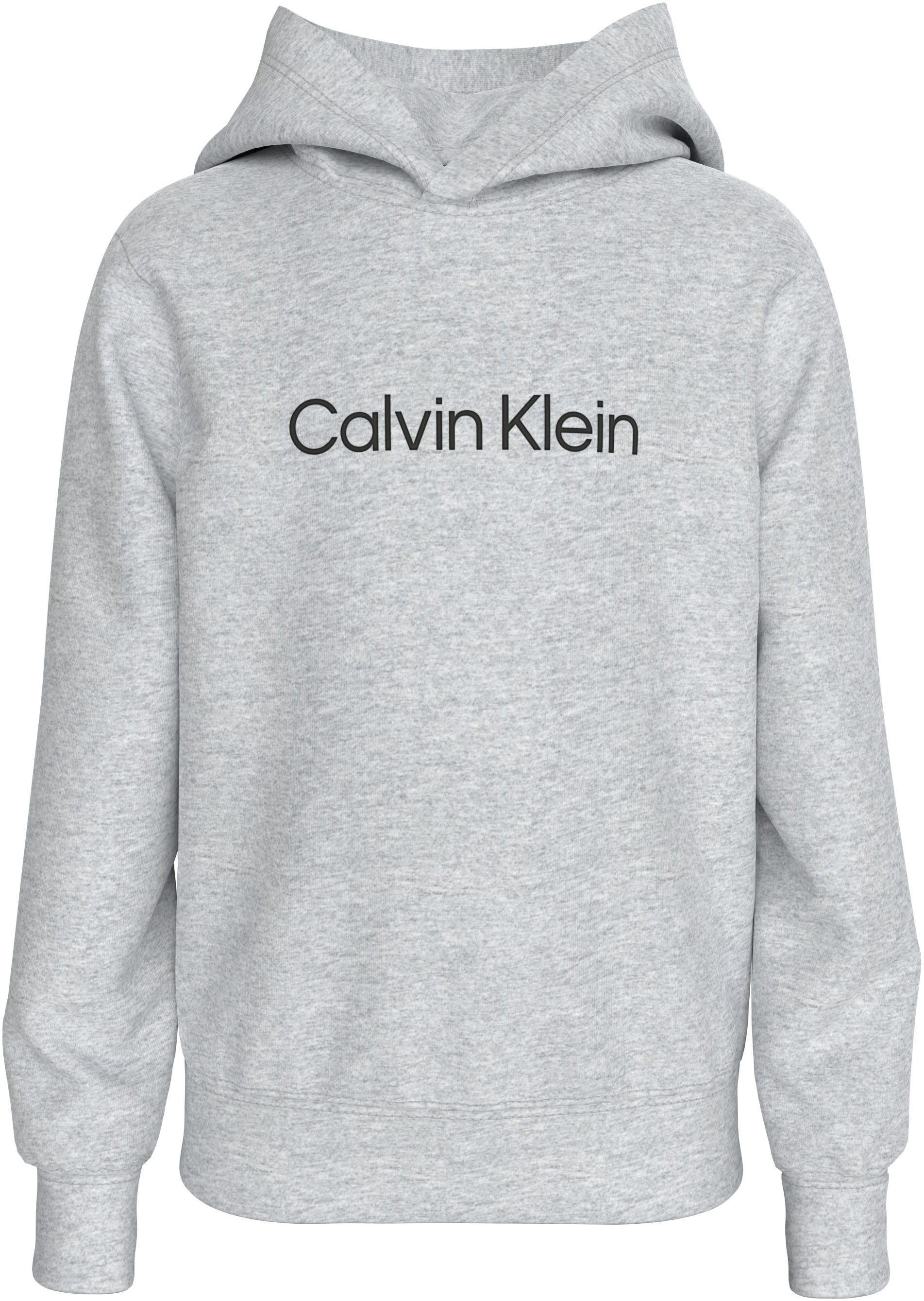 Calvin Klein Hoodie INST. LOGO REG. TERRY HOODIE voor kinderen tot 16 jaar en met logo-opdruk