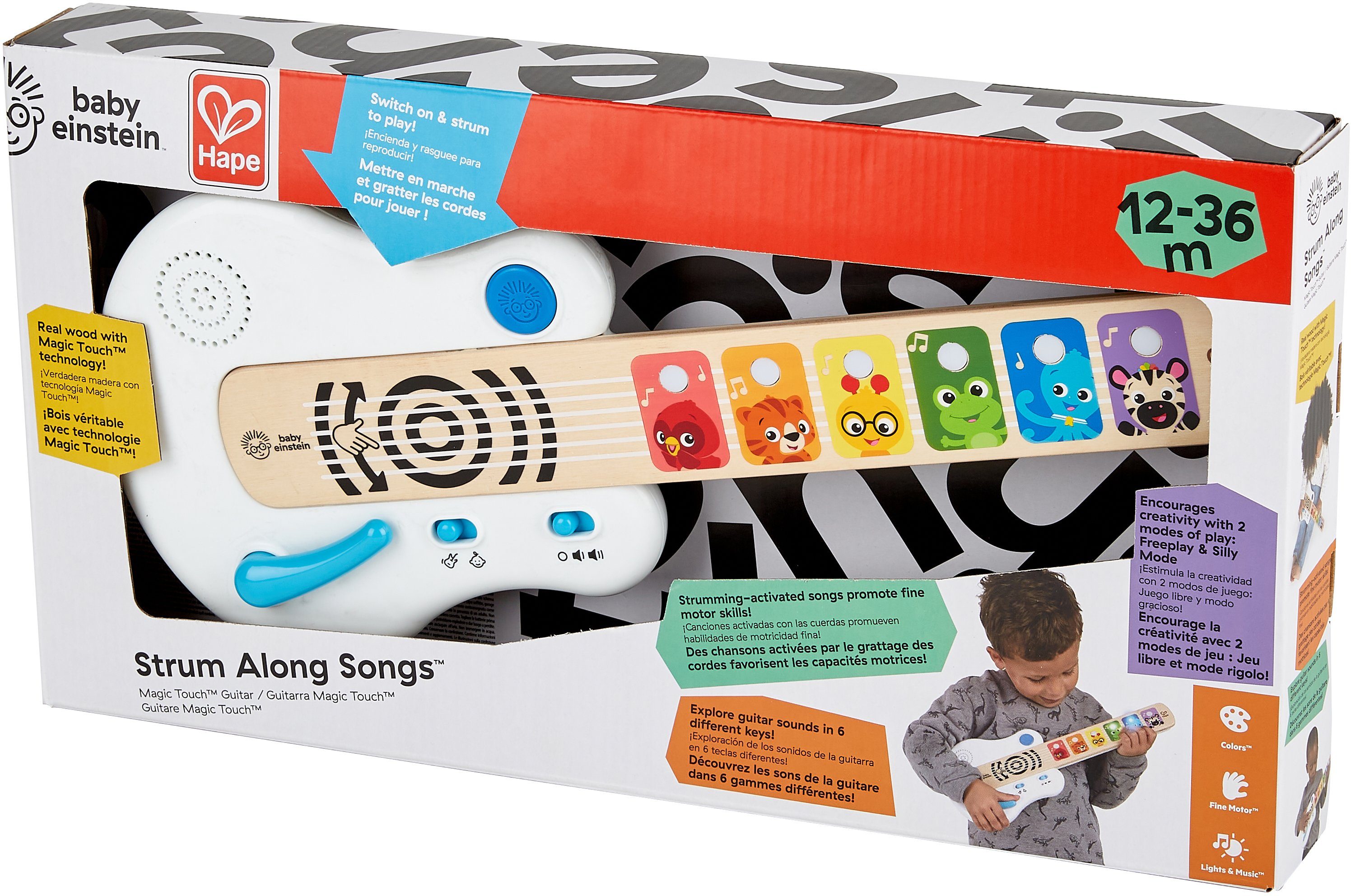 Baby Einstein Speelgoed-muziekinstrument Touch gitaar magische melodieën