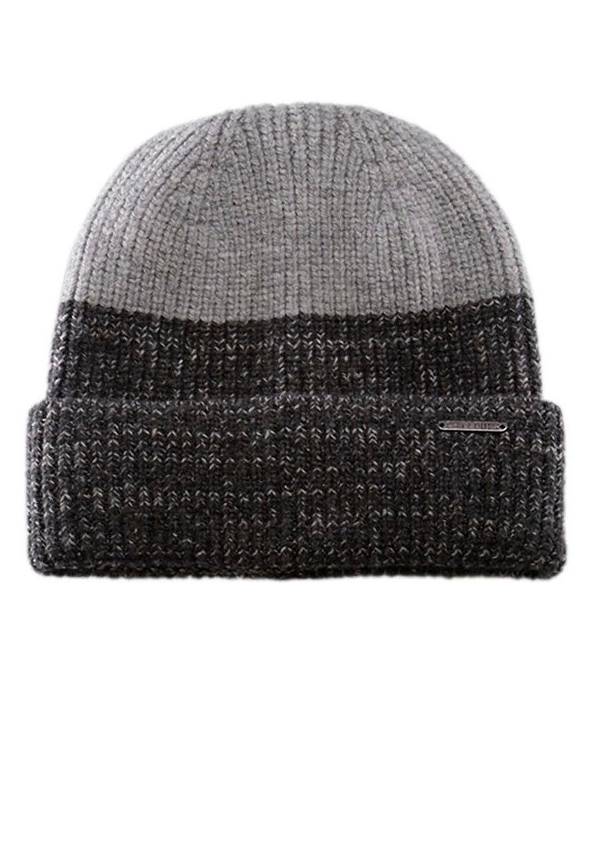 chillouts Beanie Felix Hat in two-tone look met omslag