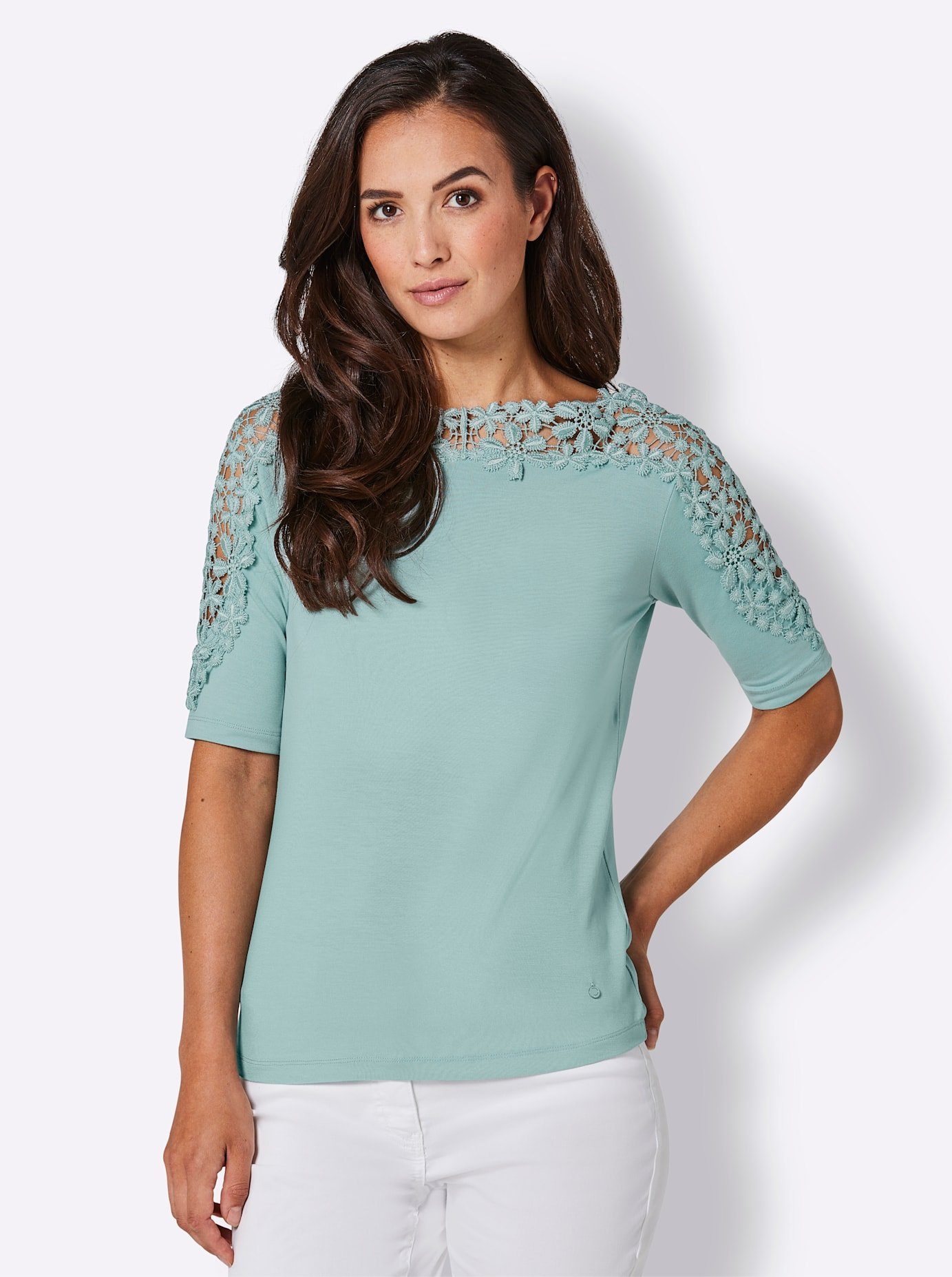 CREATION L PREMIUM Shirt met 3/4-mouwen Lyocell-shirt (1-delig)
