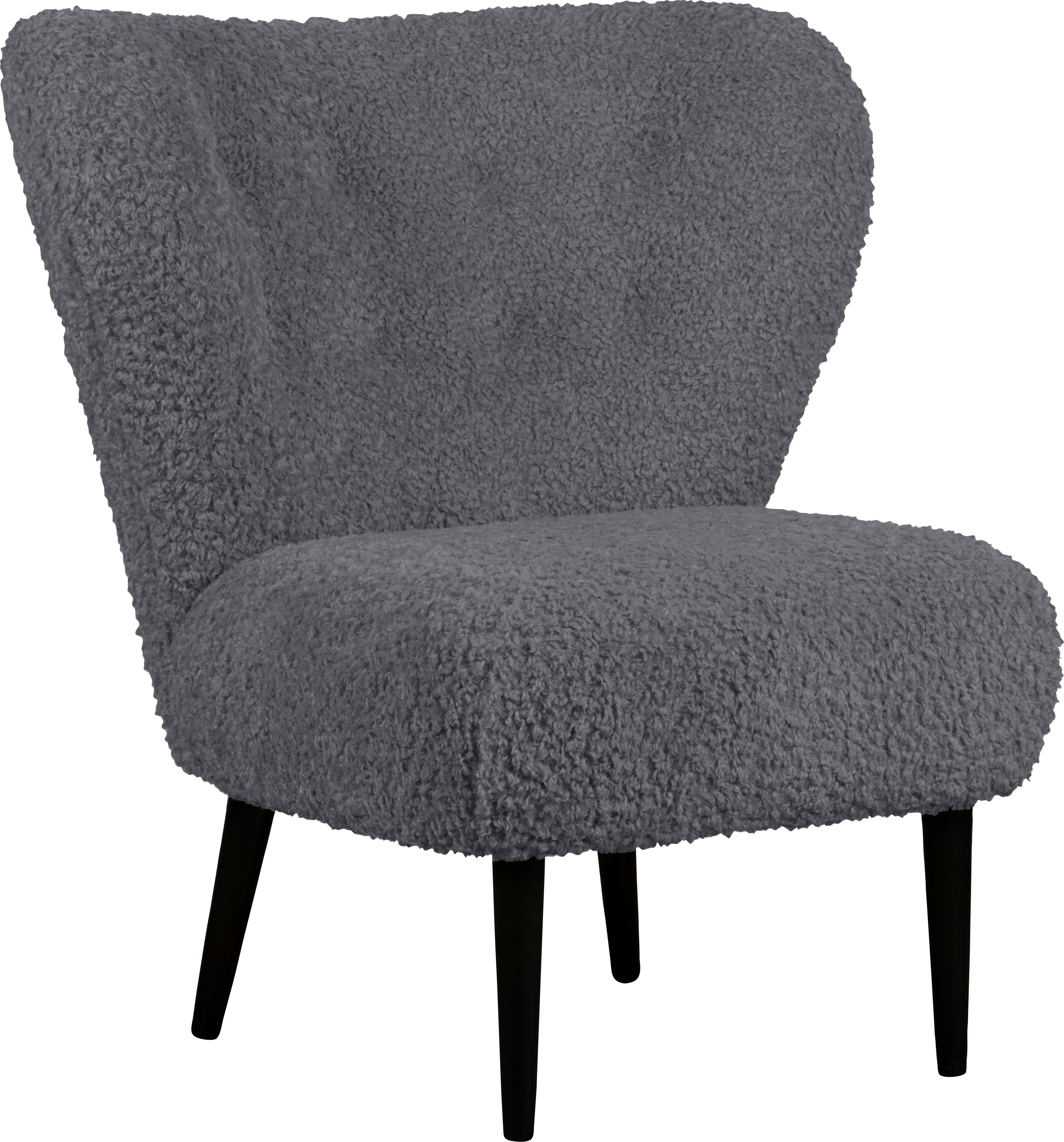 LeGer Home by Lena Gercke Fauteuil Dinah Knoopdetails op de achterkant, naar keuze met of zonder poef/voetenbank