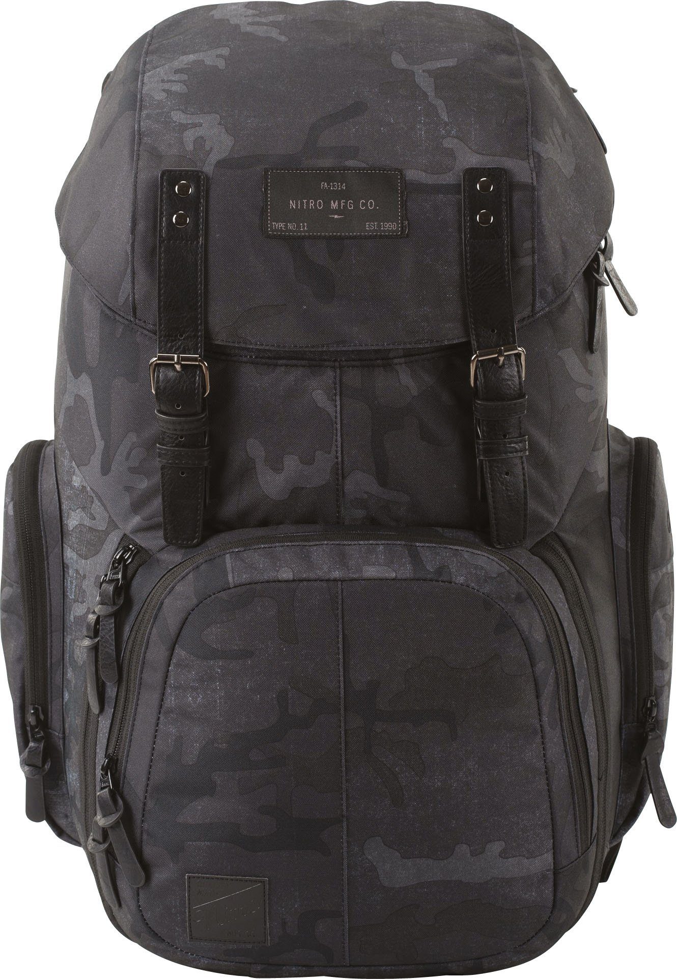 NITRO Laptoprugzak Weekendtas Reiserugzak met laptopvak, schoolrugzak, wanderrugzak unisex aktetassen & laptoptassen zwart