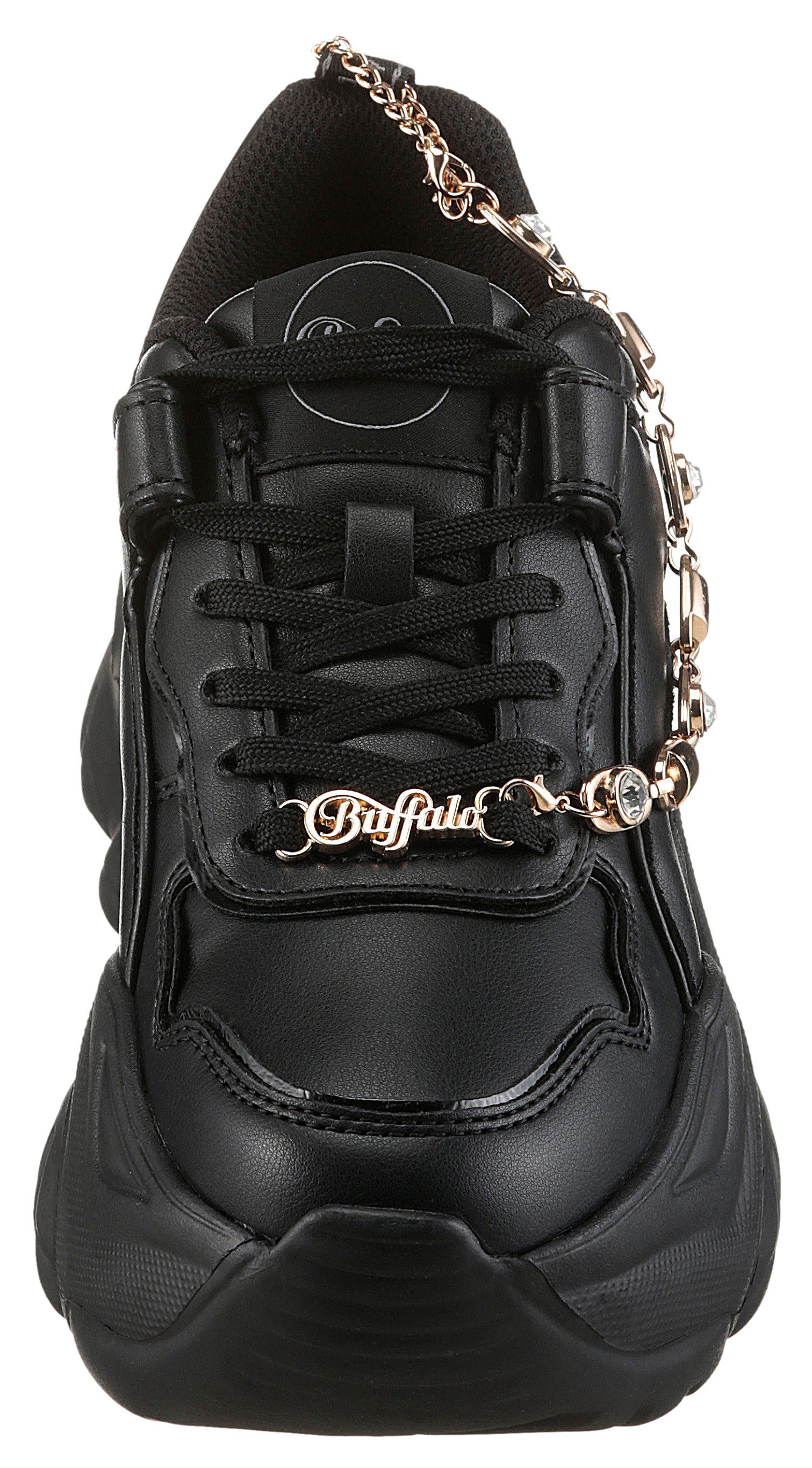 Buffalo Plateausneakers BLISS CHIN , chunky sneaker, vrijetijdsschoen met trendy decoratieve ketting