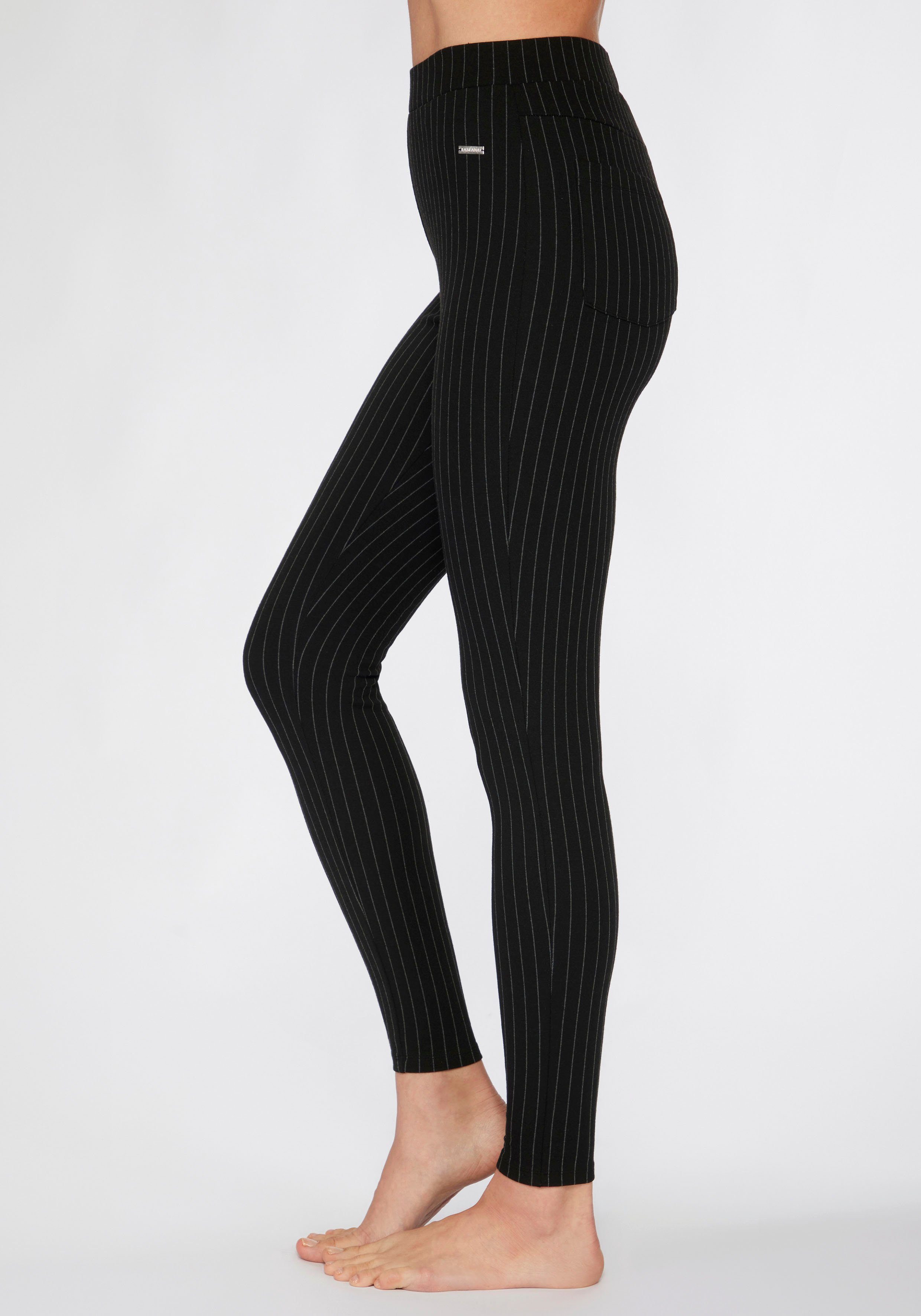 Lascana Legging met krijtstrepen