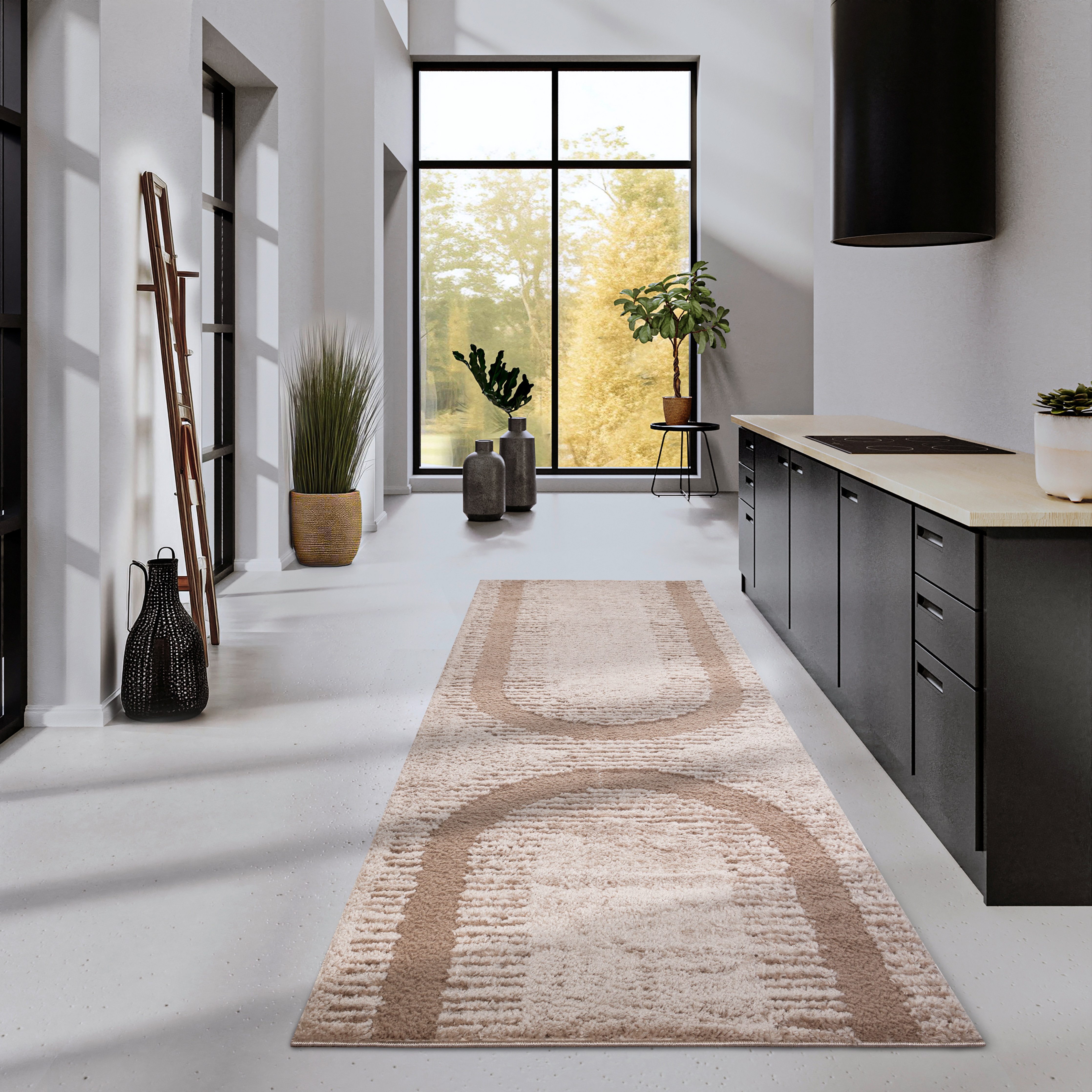 ELLE DECORATION Design-vloerkleed Bartoux Hoogpolig, shaggy, loper, zacht, langpolig, modern, hoog-laag effect