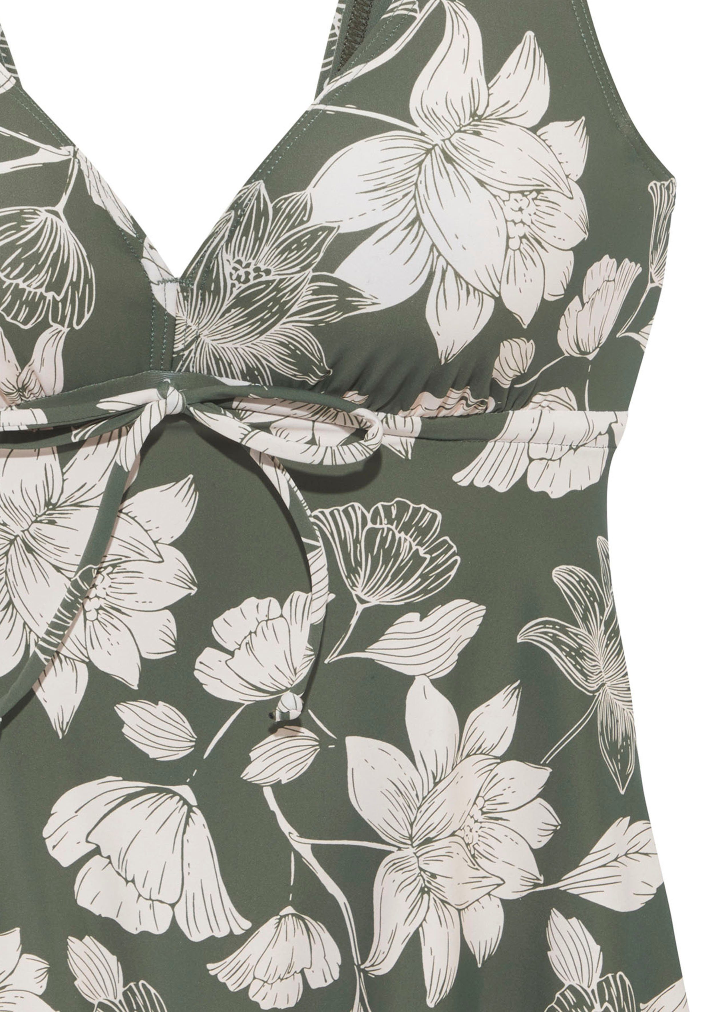 s.Oliver RED LABEL Beachwear Beugeltankinitop Lady met een bloemmotief