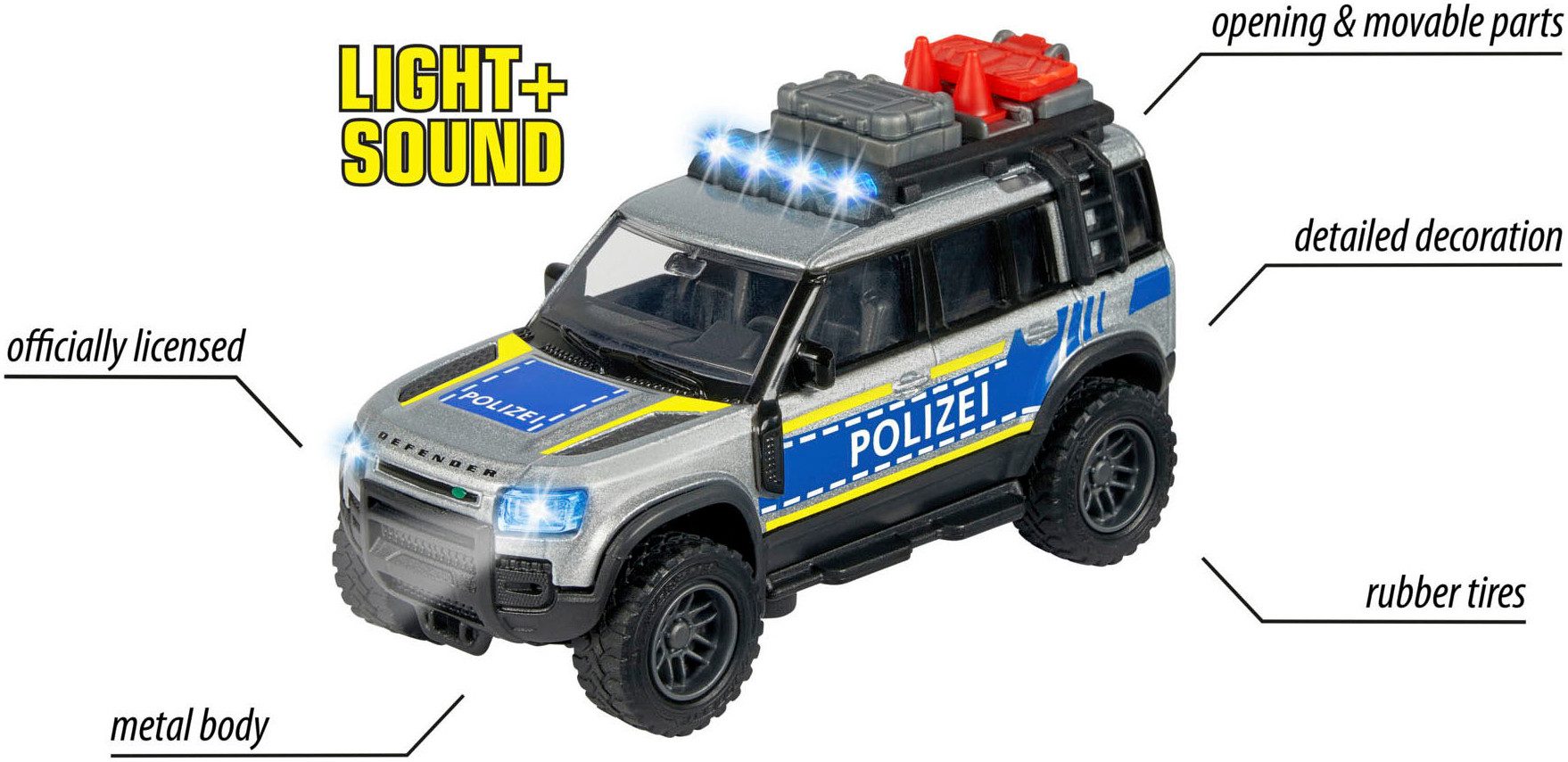 majORETTE Politie speelgoed Land Rover Police met licht en geluid