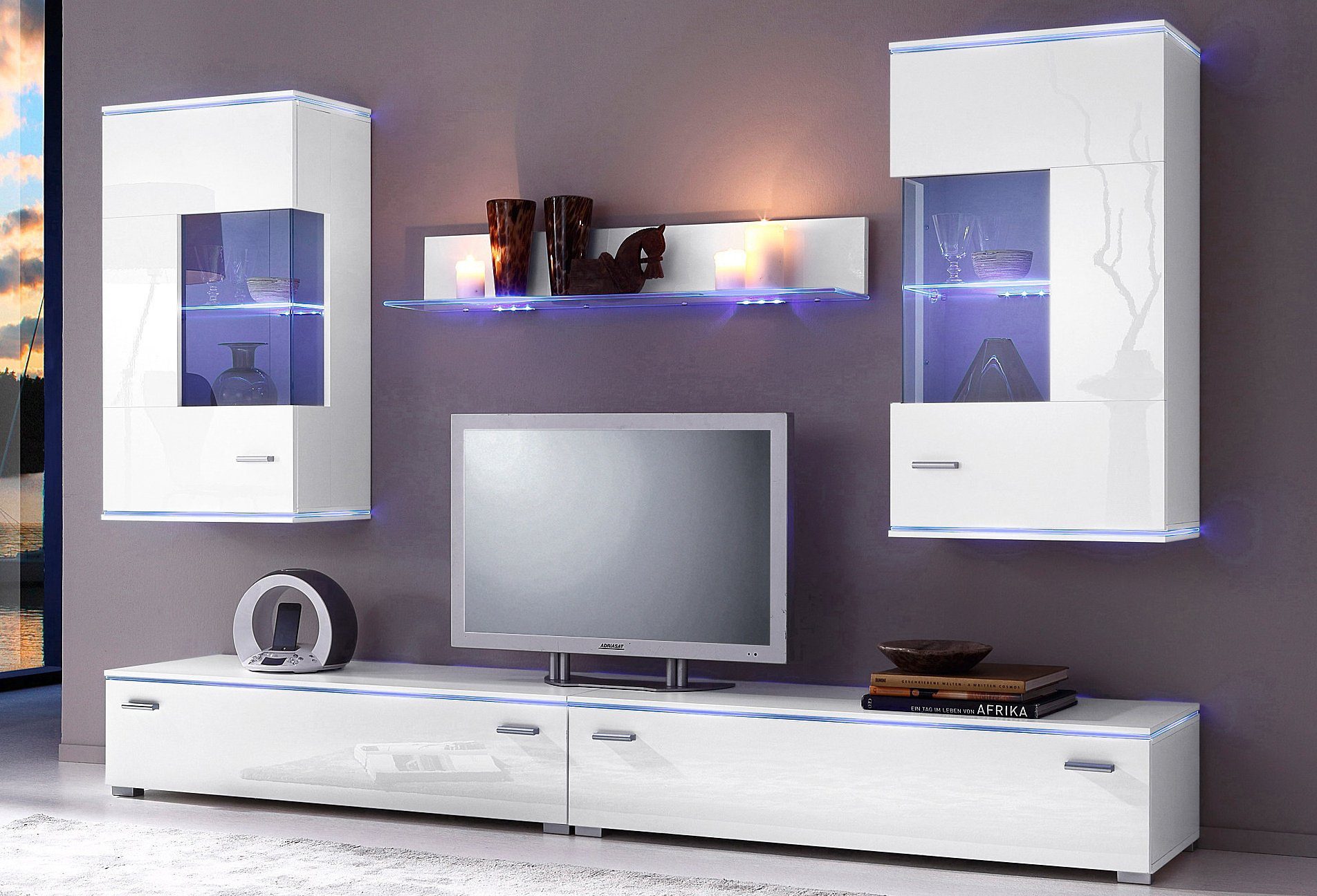 Höltkemeyer Wandmeubel Happy (set, 5-delig) tv-wandmeubels wit