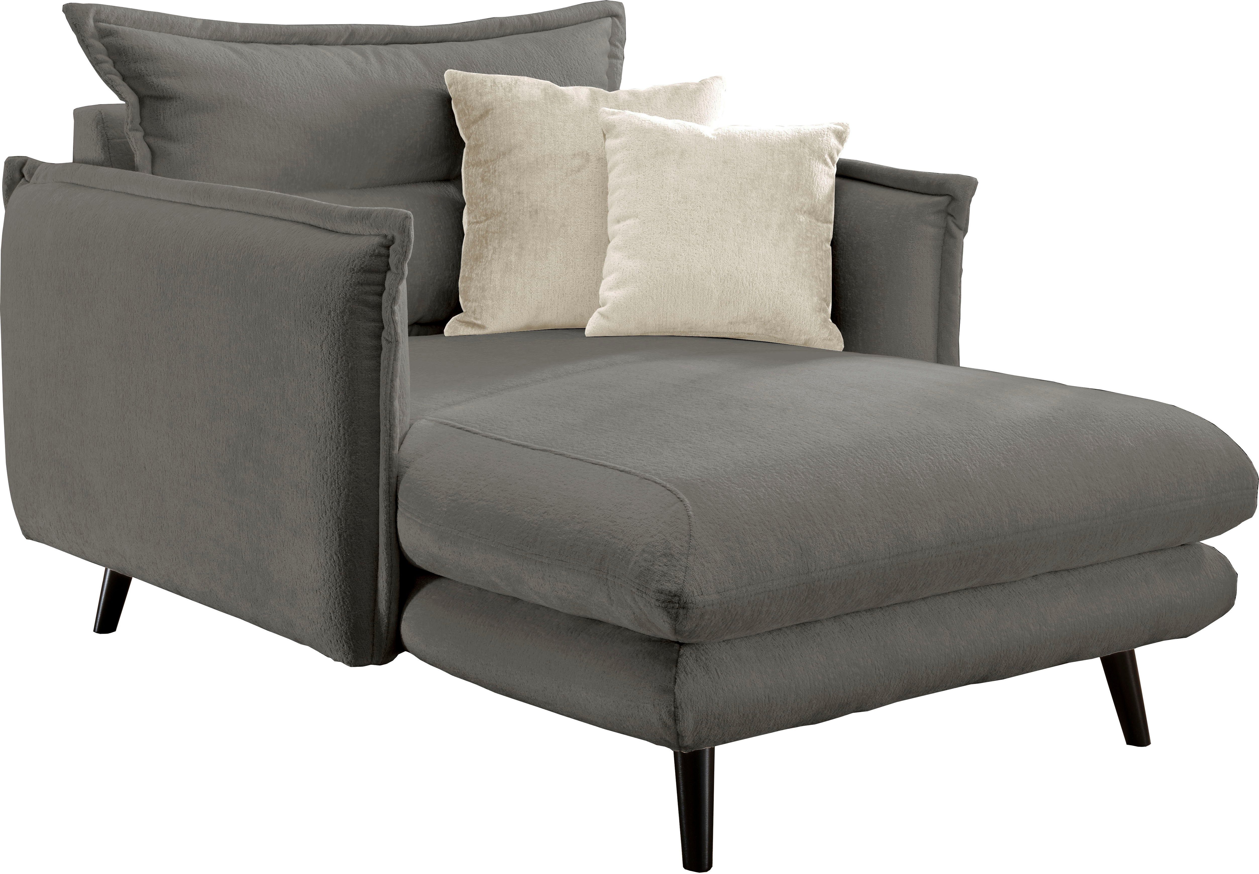 INOSIGN Loveseat LAZIO moderne fauteuil met een comfortabele bekleding, 2 stuks decoratieve sierkussens