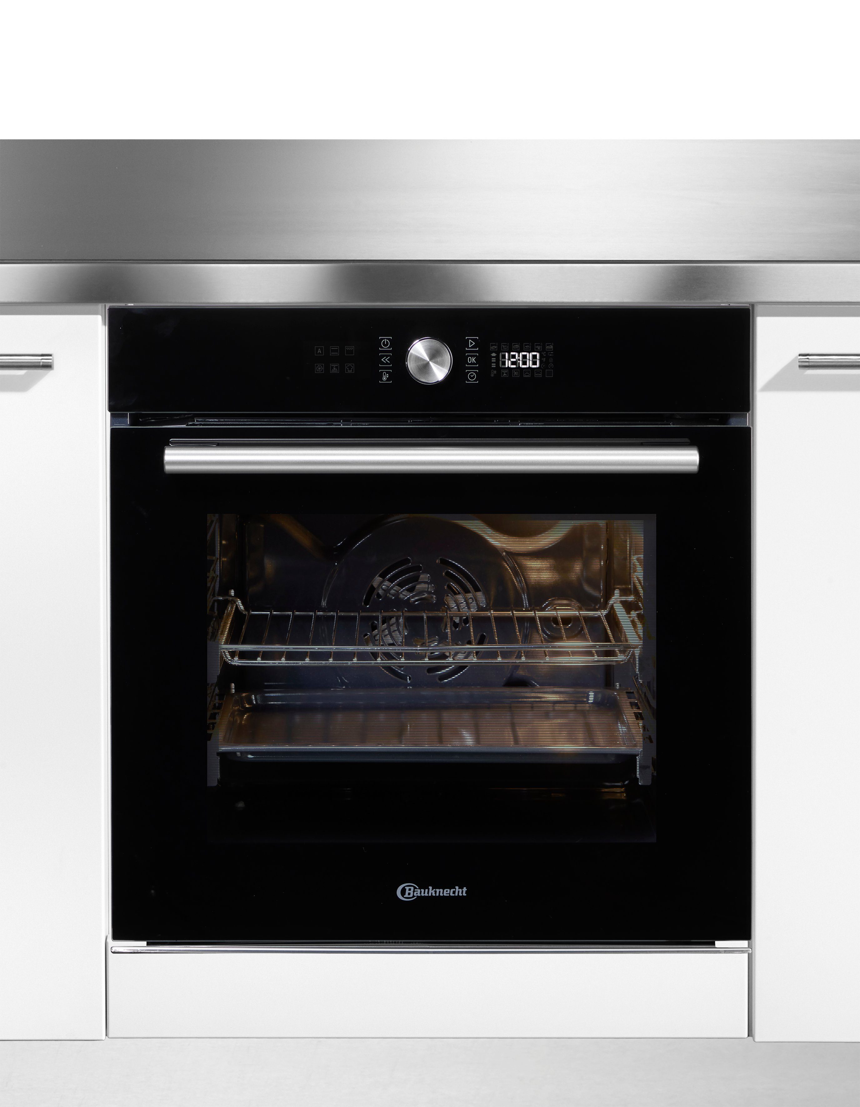 BAUKNECHT Inbouw pyrolyse oven BIR4 DP8FS2 ES Power hete lucht, maxi koken, pizzafunctie, 2-voudige telescoopuitvoering