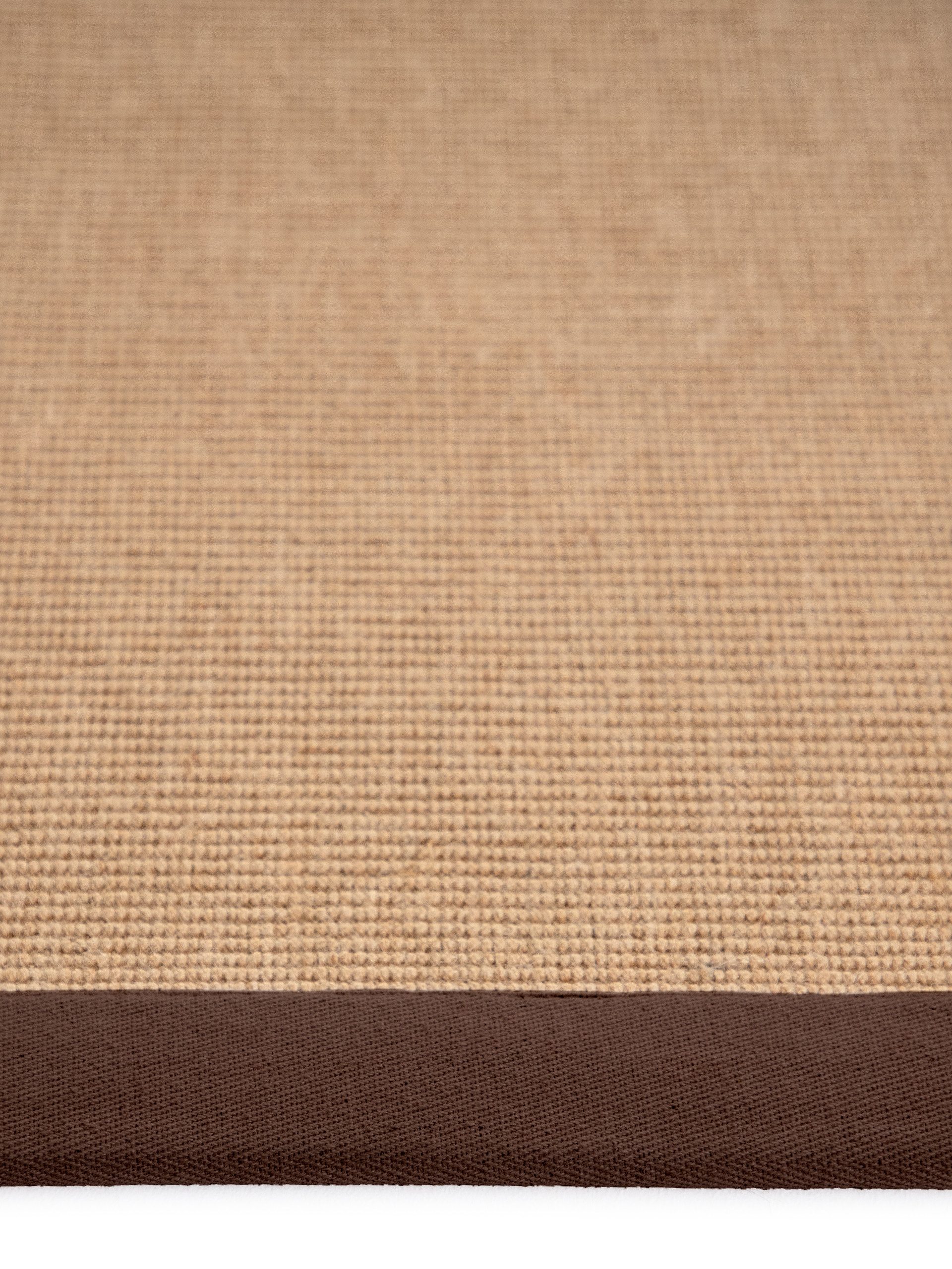 carpetfine Loper Sisal met gekleurd randdessin, antislip achterzijde