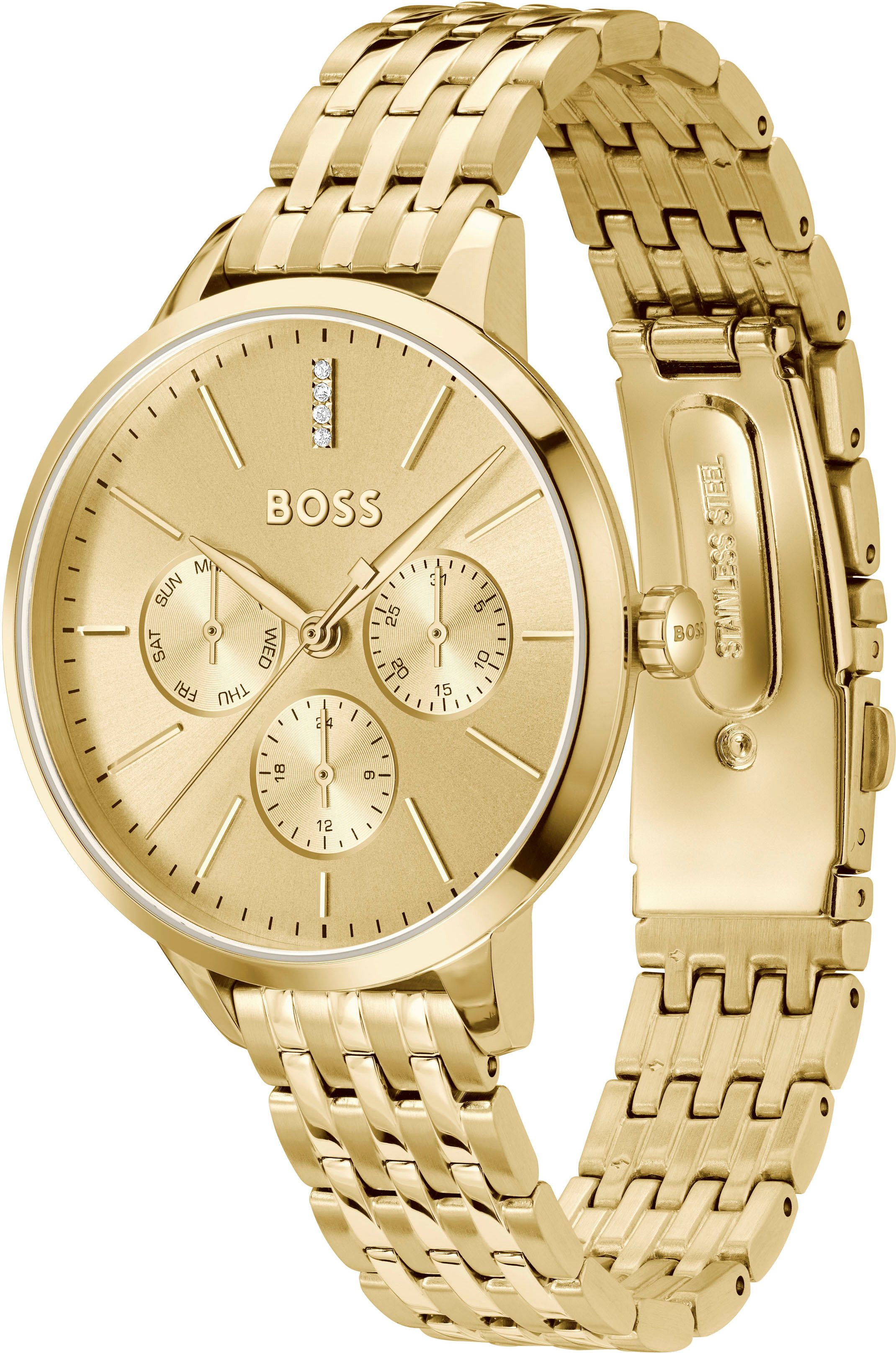 Boss Multifunctioneel horloge Symphony Quartzhorloge, horloge, damenuur, roestvrijstalen band, analoog
