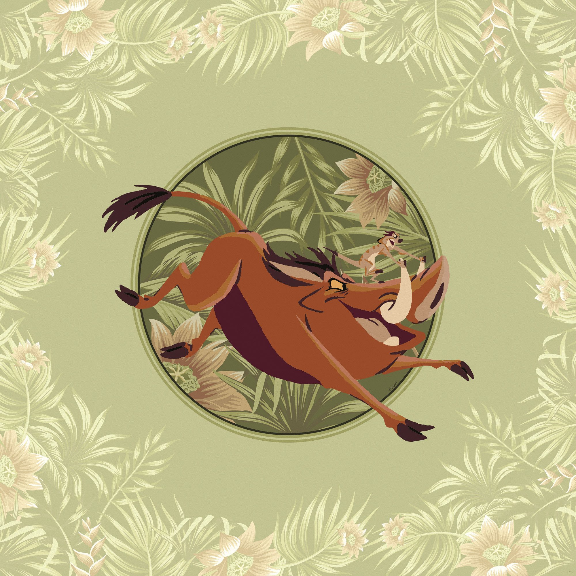 Komar Artprint op linnen Disney The Lion King Wild and Free Since 1994 40 x 50 cm (breedte x hoogte) - kinderkamer, decoratie (1 stuk)