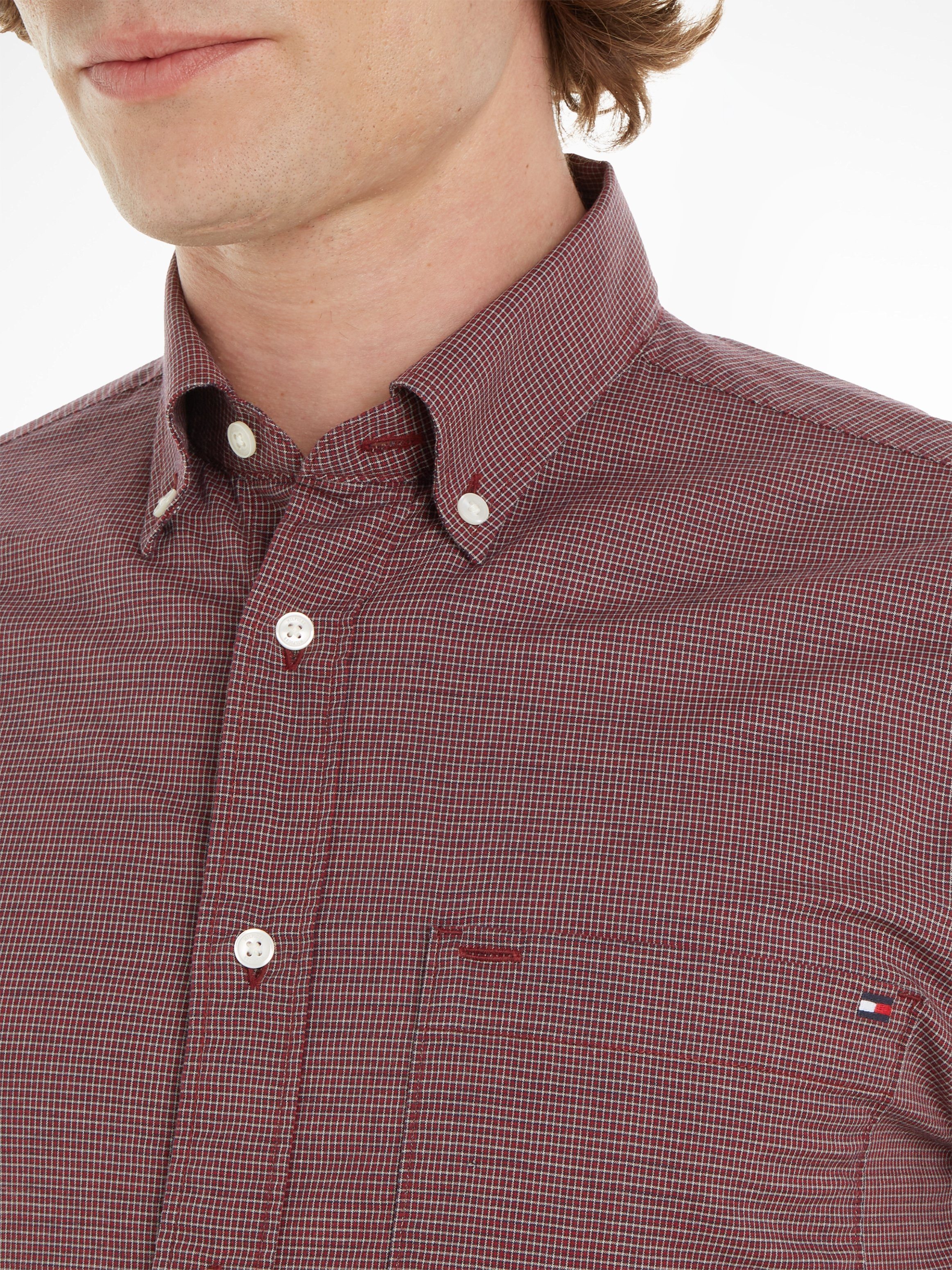 Tommy Hilfiger Overhemd met lange mouwen HOUNDSTOOTH RF SHIRT